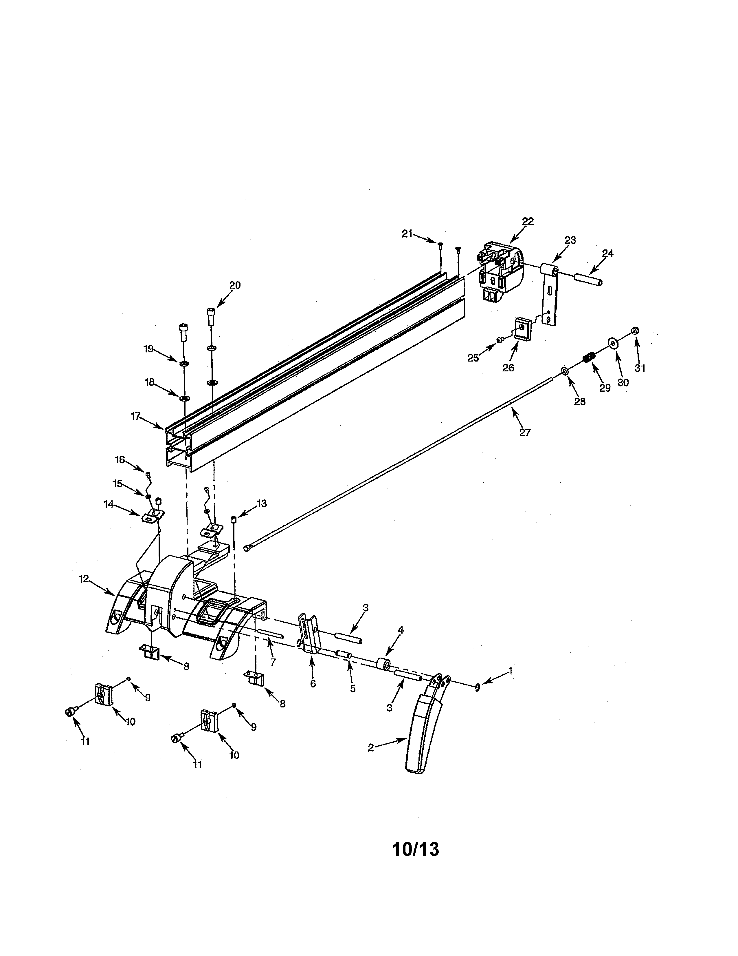 Craftsman 351218331 rip fence diagram