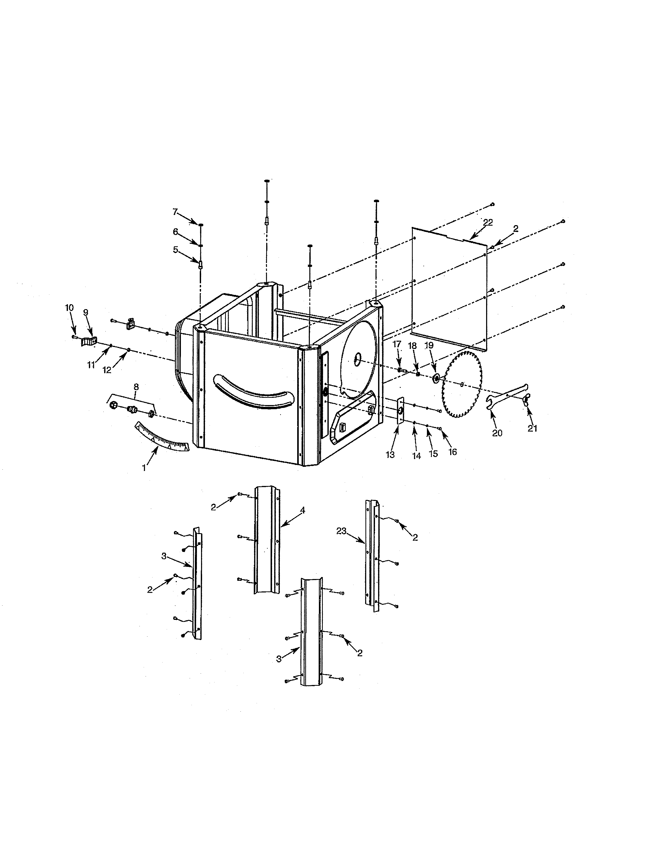 Craftsman 351218331 cabinet diagram