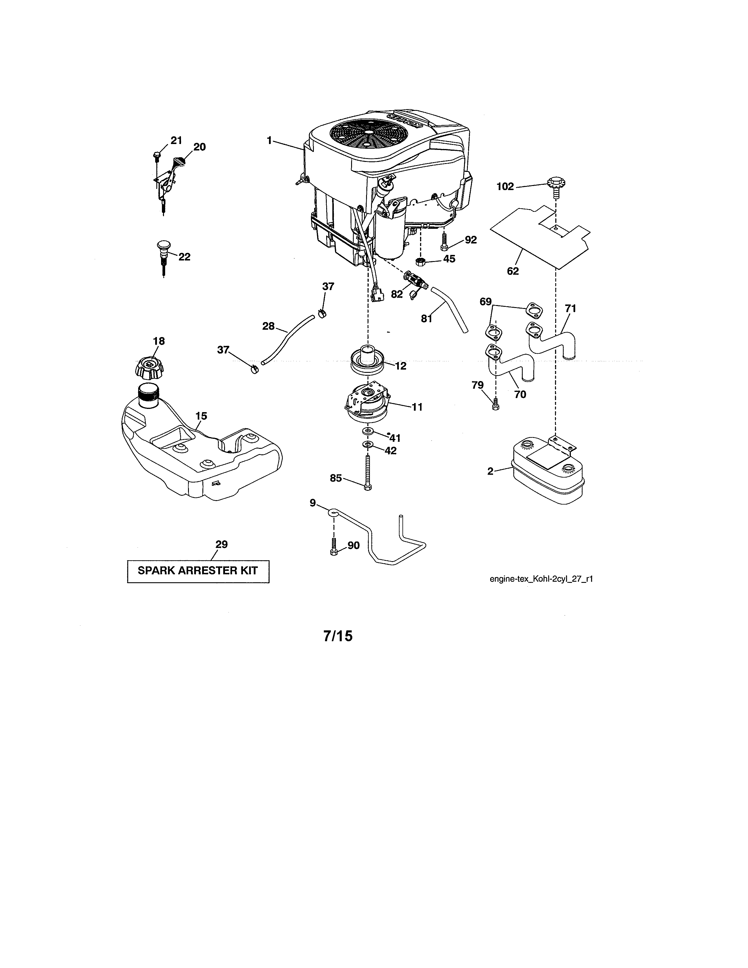 Craftsman 917203930 engine diagram