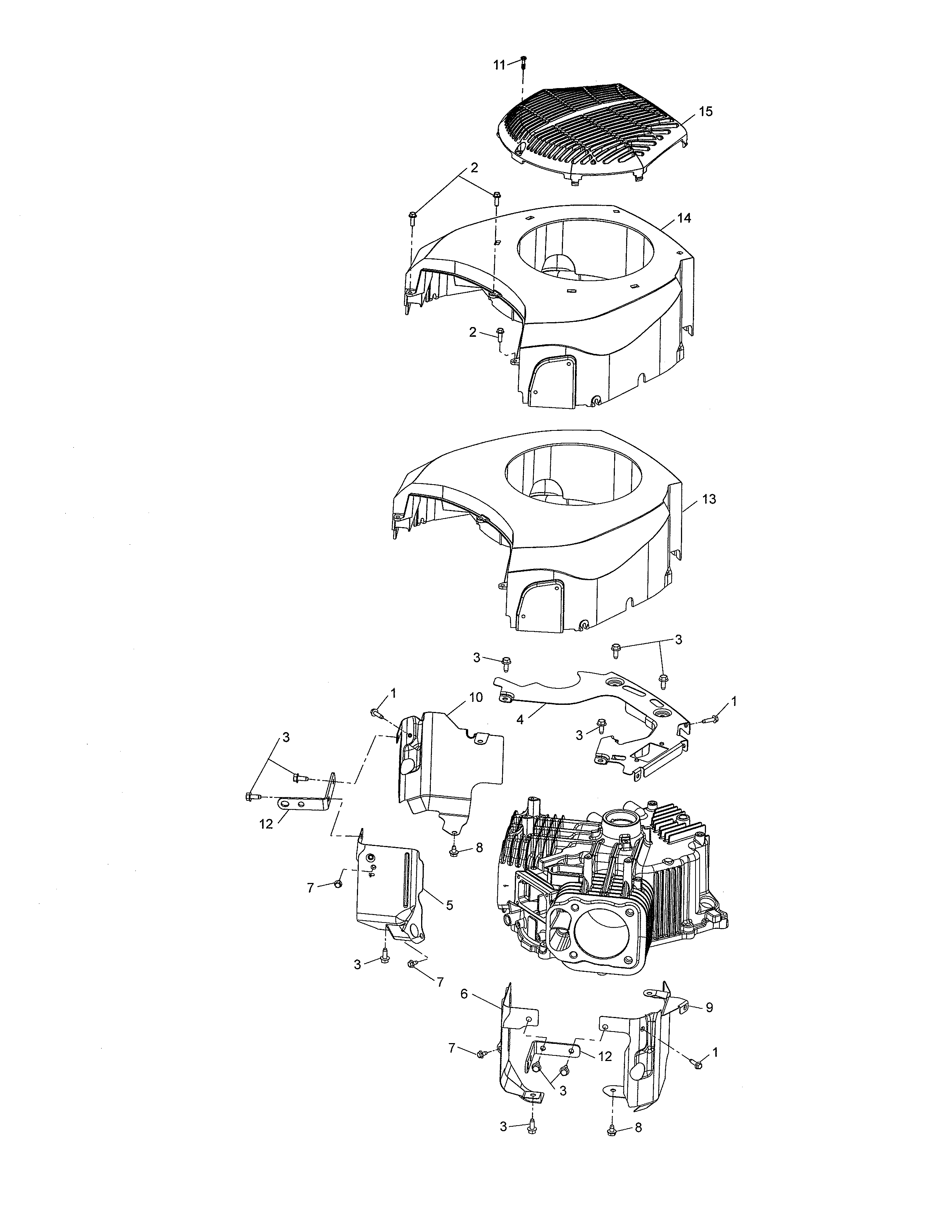 Craftsman 917203930 blower housing diagram