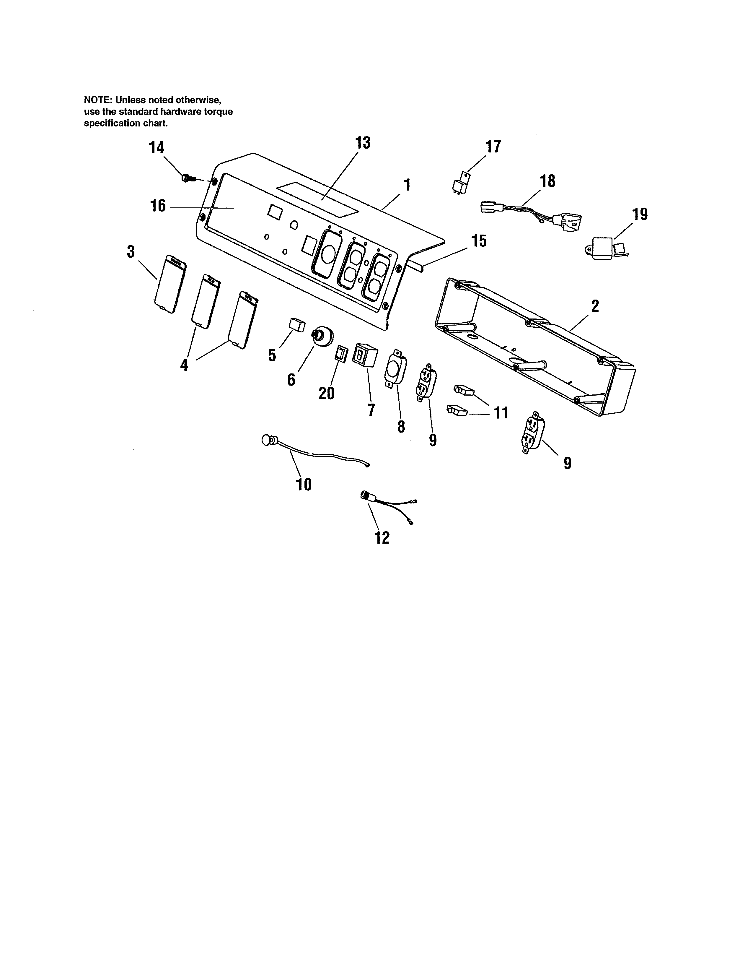 Briggs & Stratton 030470-1 control panel diagram