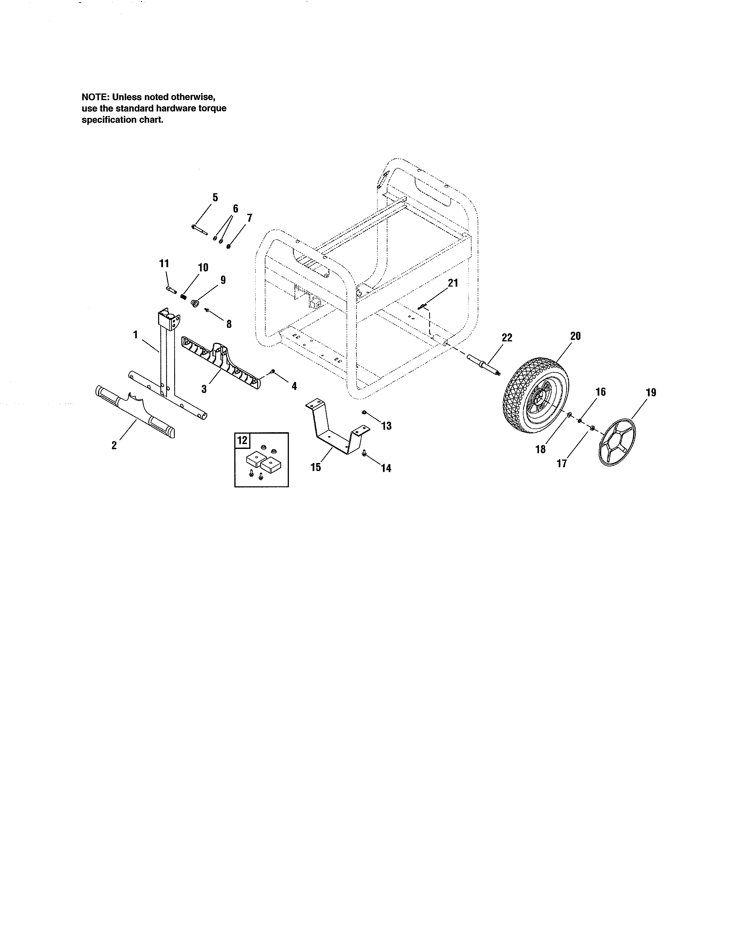 Briggs & Stratton 030470-1 wheel kit diagram