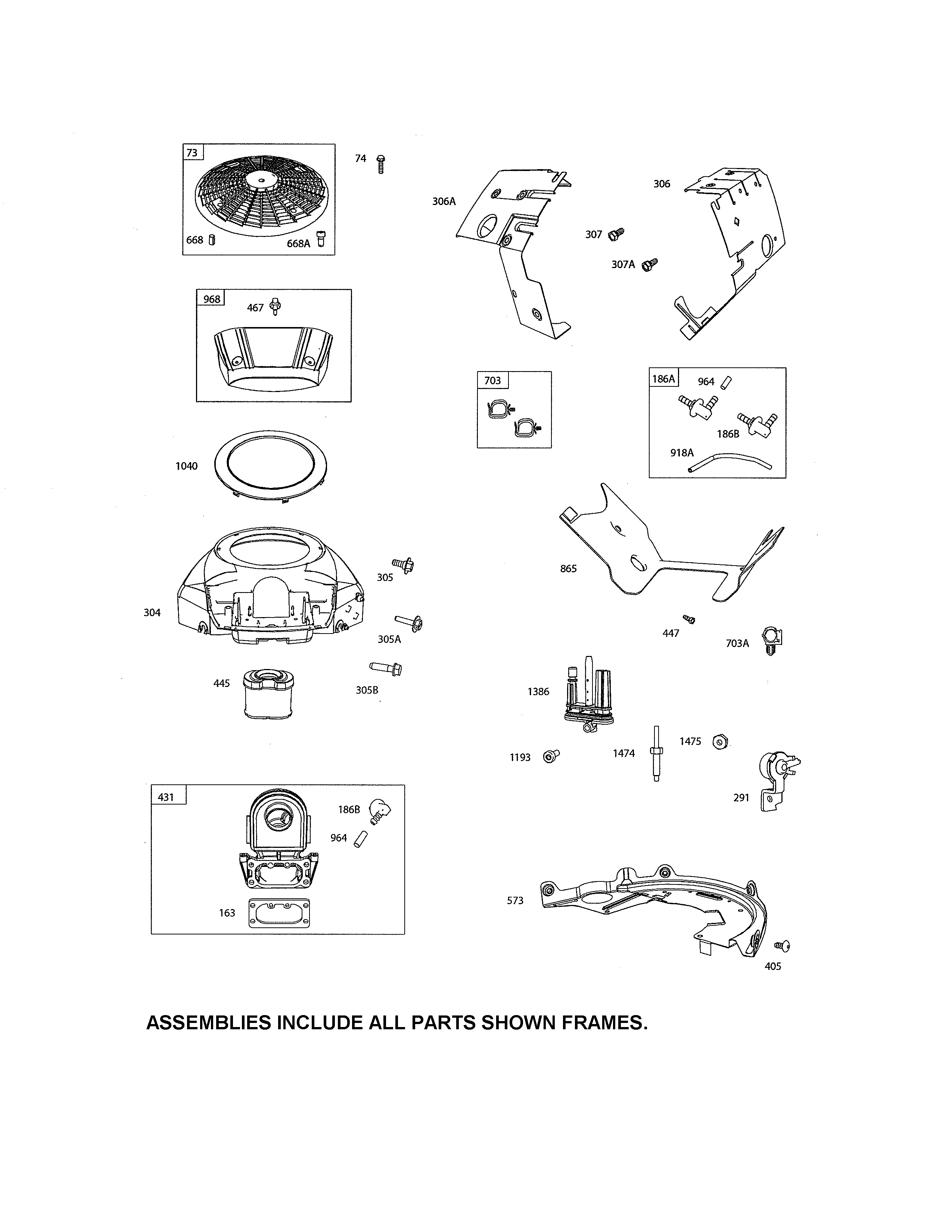 Craftsman 917204030 blower housing/elbow-intake diagram