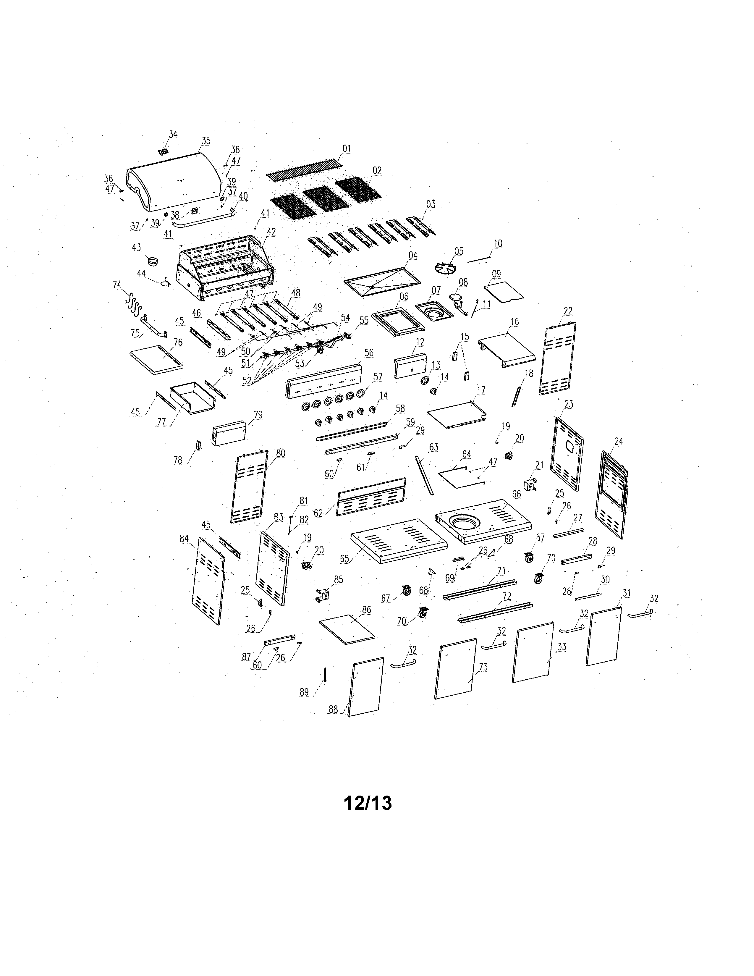 Kenmore 14623681310 gas grill diagram