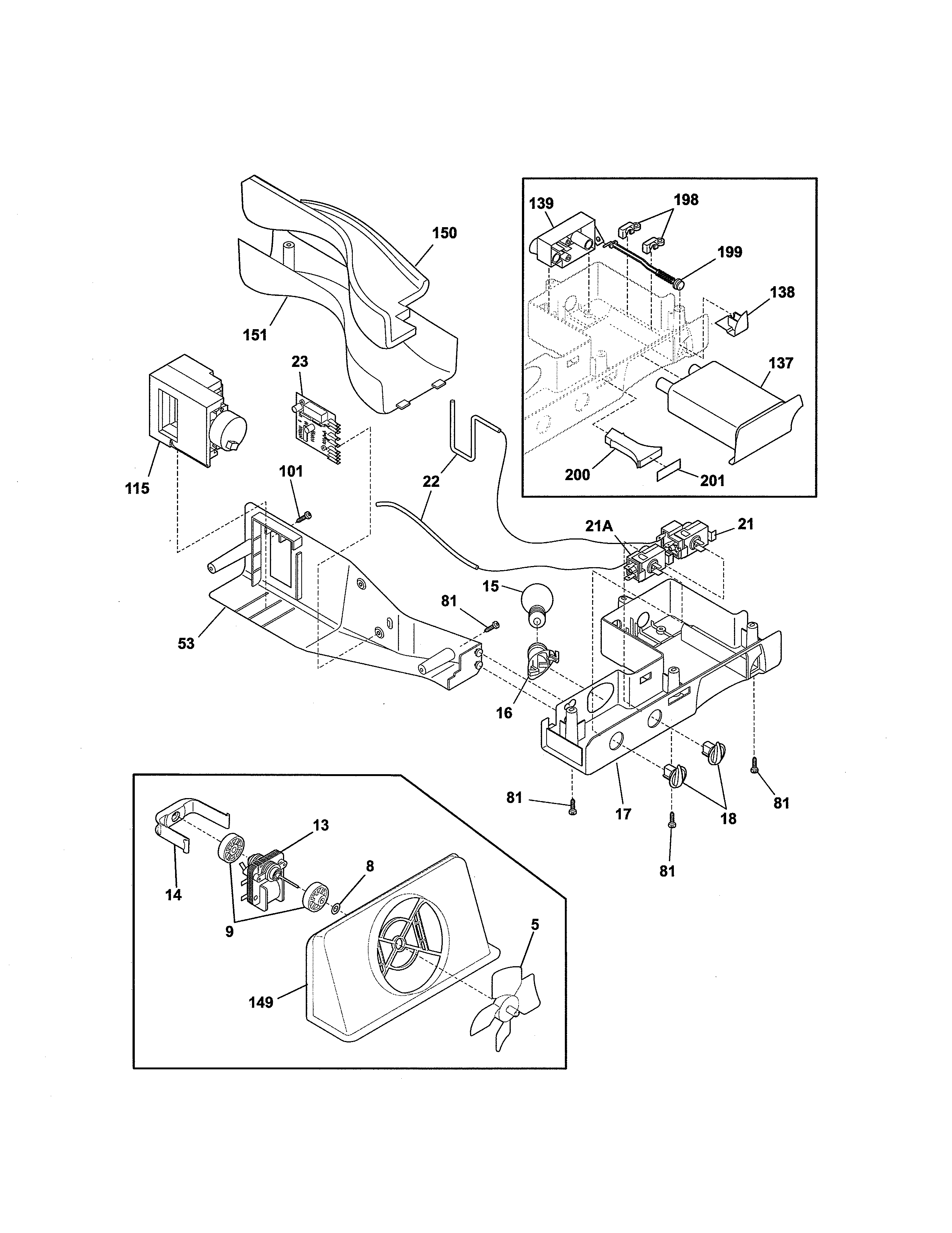 Kenmore 25354664408 controls diagram