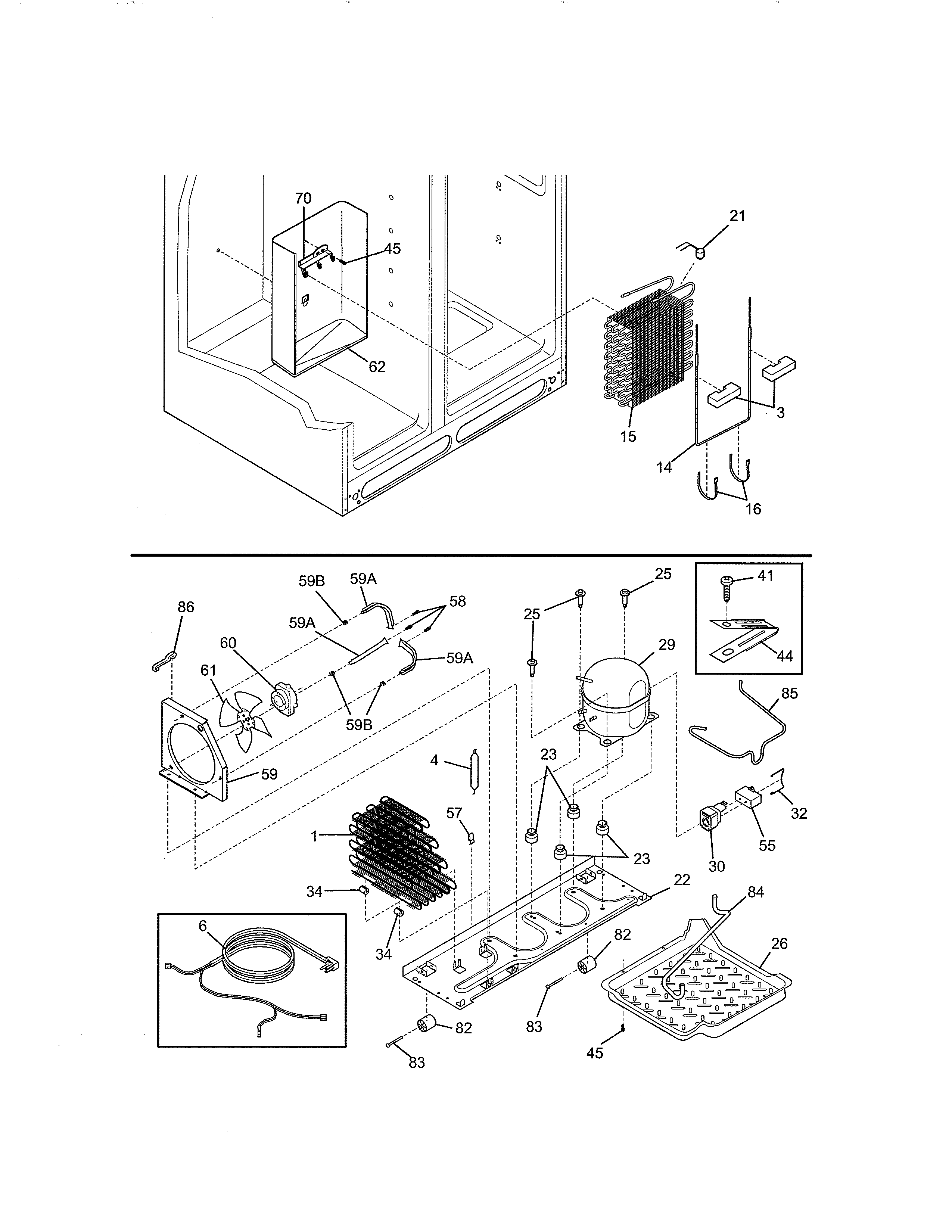 Kenmore 25354664408 system diagram