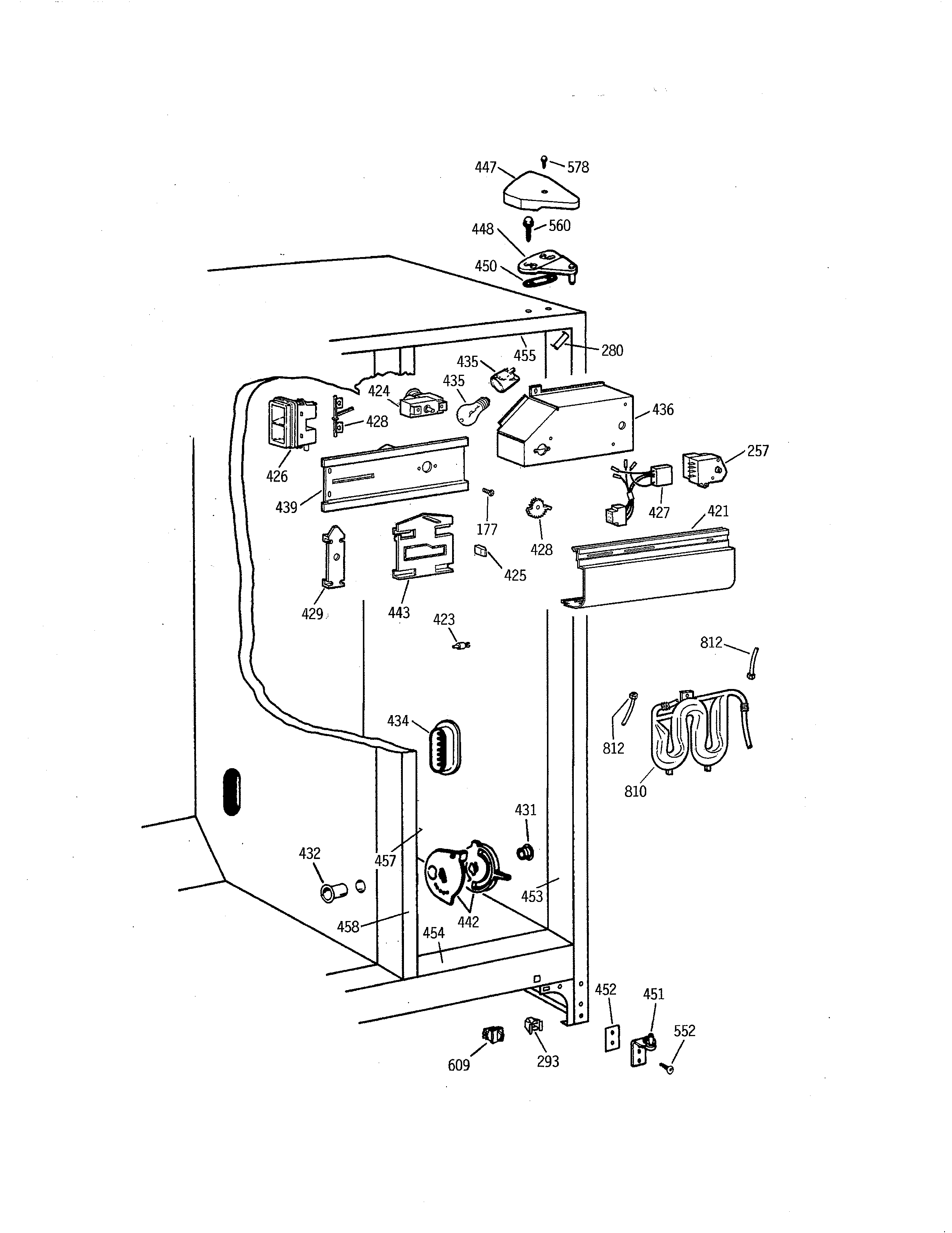 Kenmore 36358067896 refrigerator section diagram