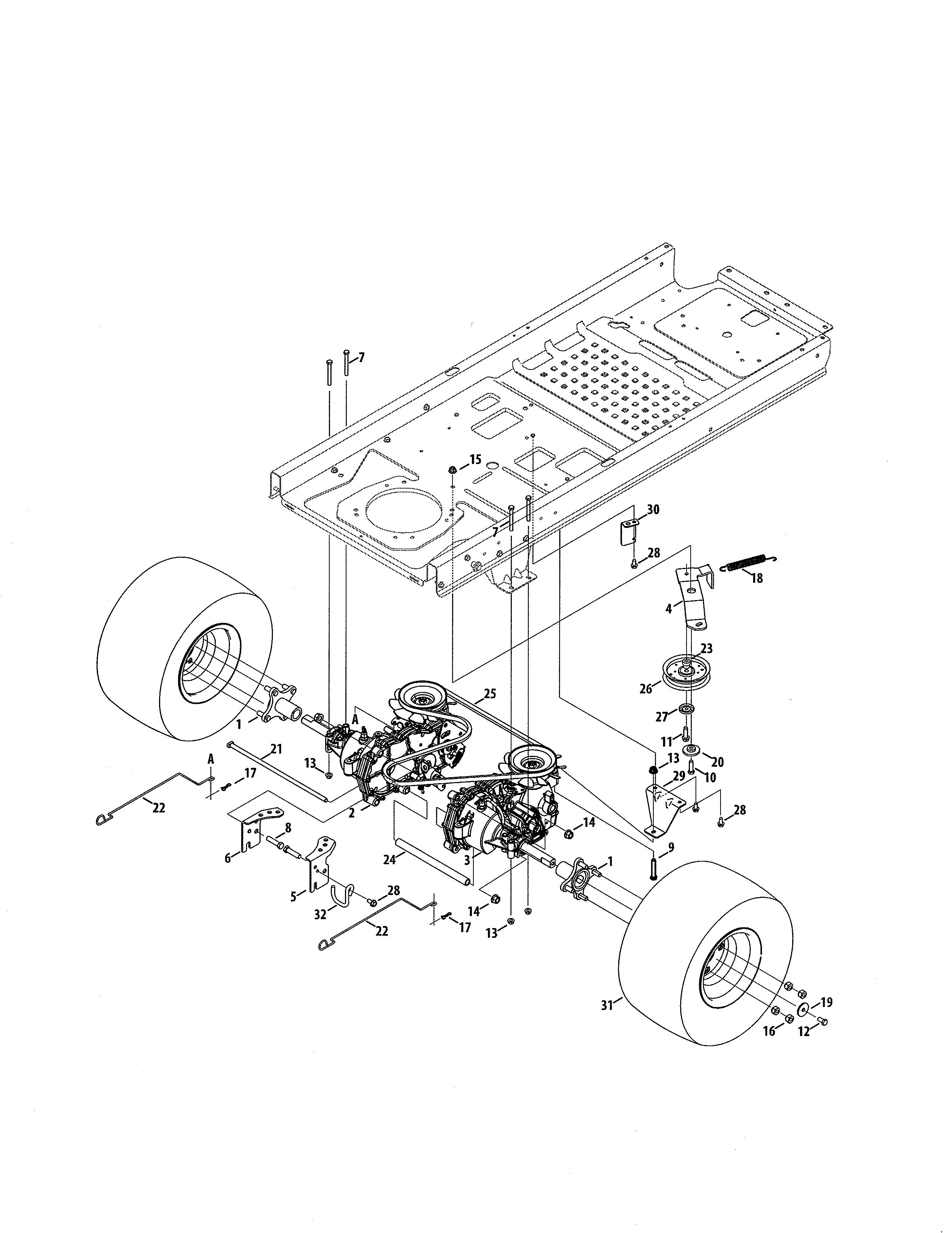 Craftsman 247204110 transmission diagram