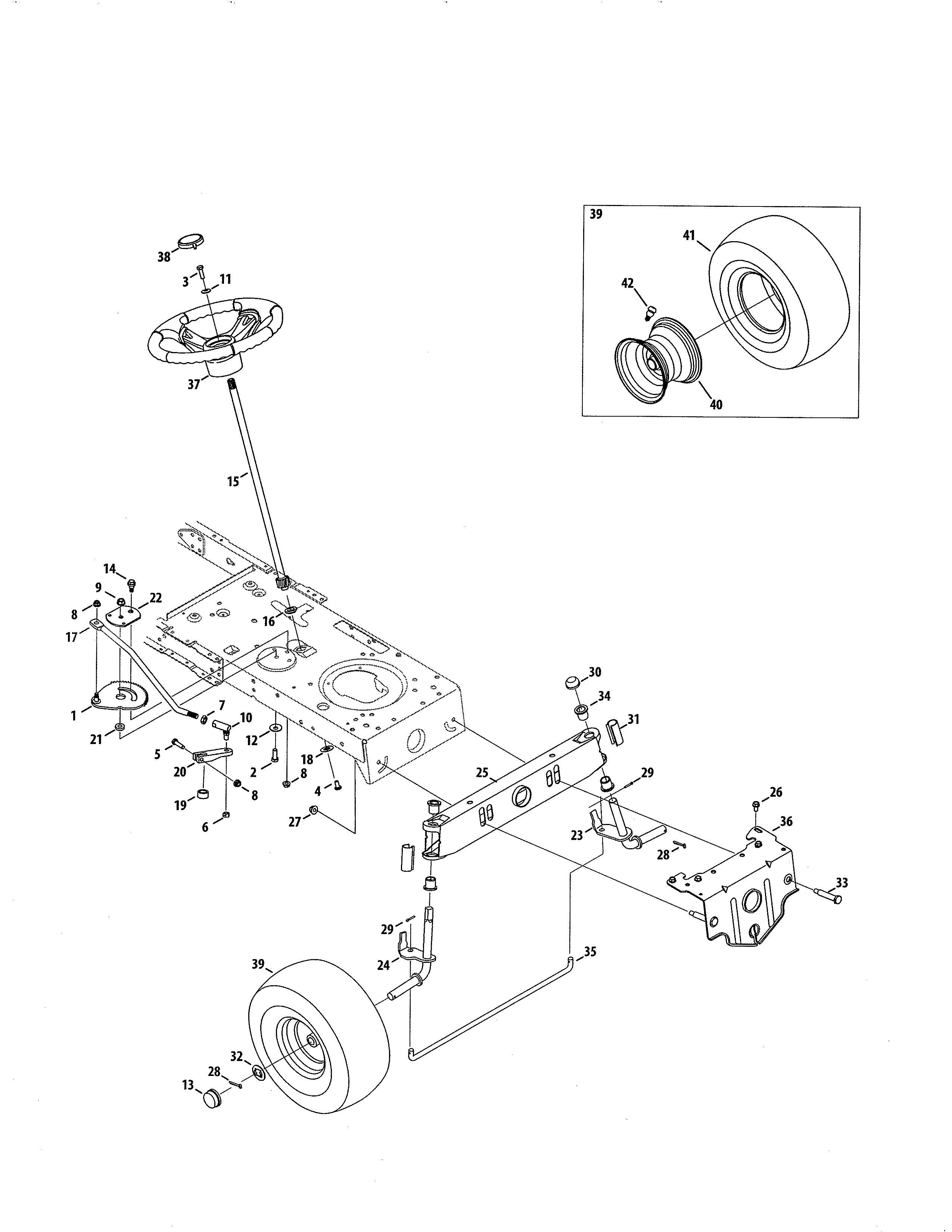 Craftsman 247203731 steering diagram