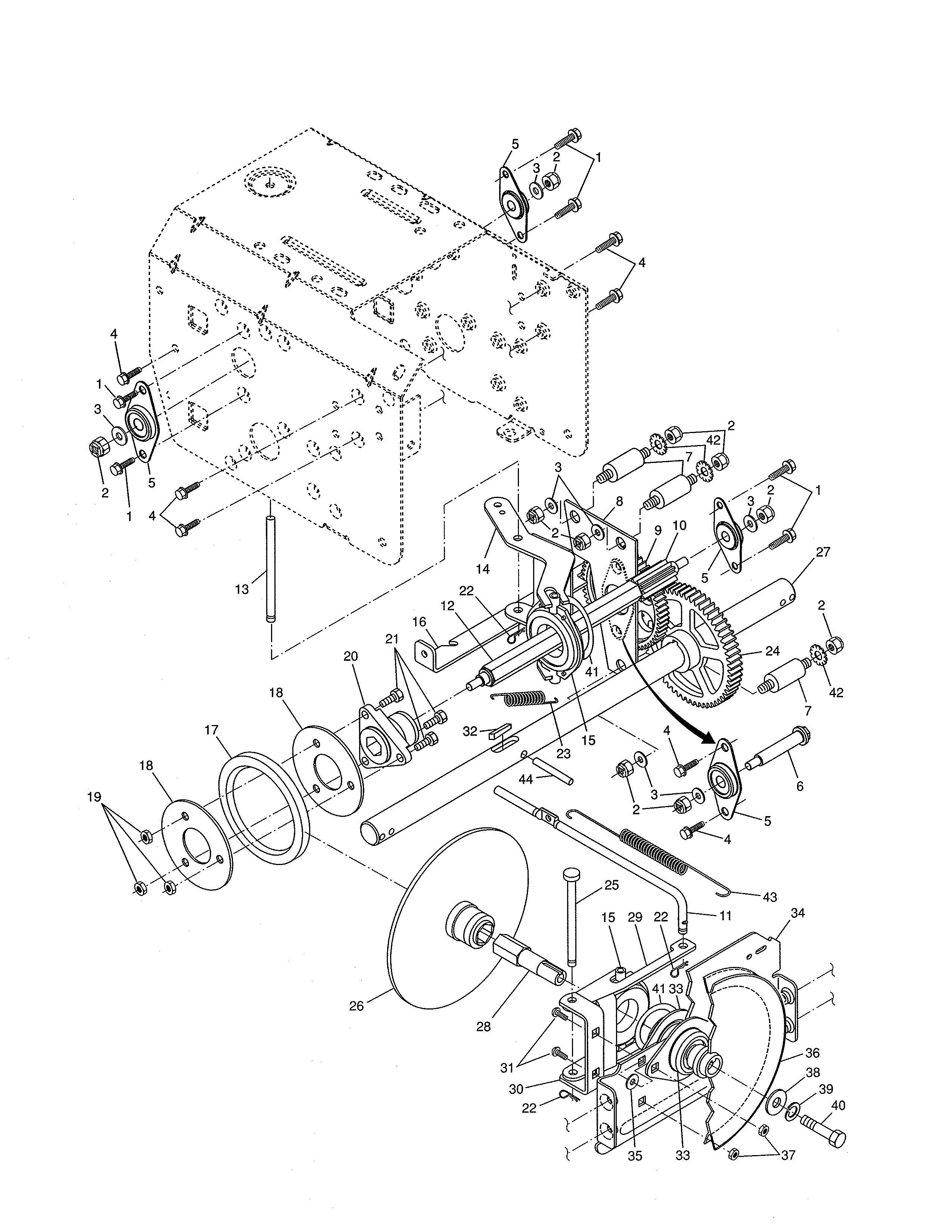 Poulan 96197000400 drive diagram