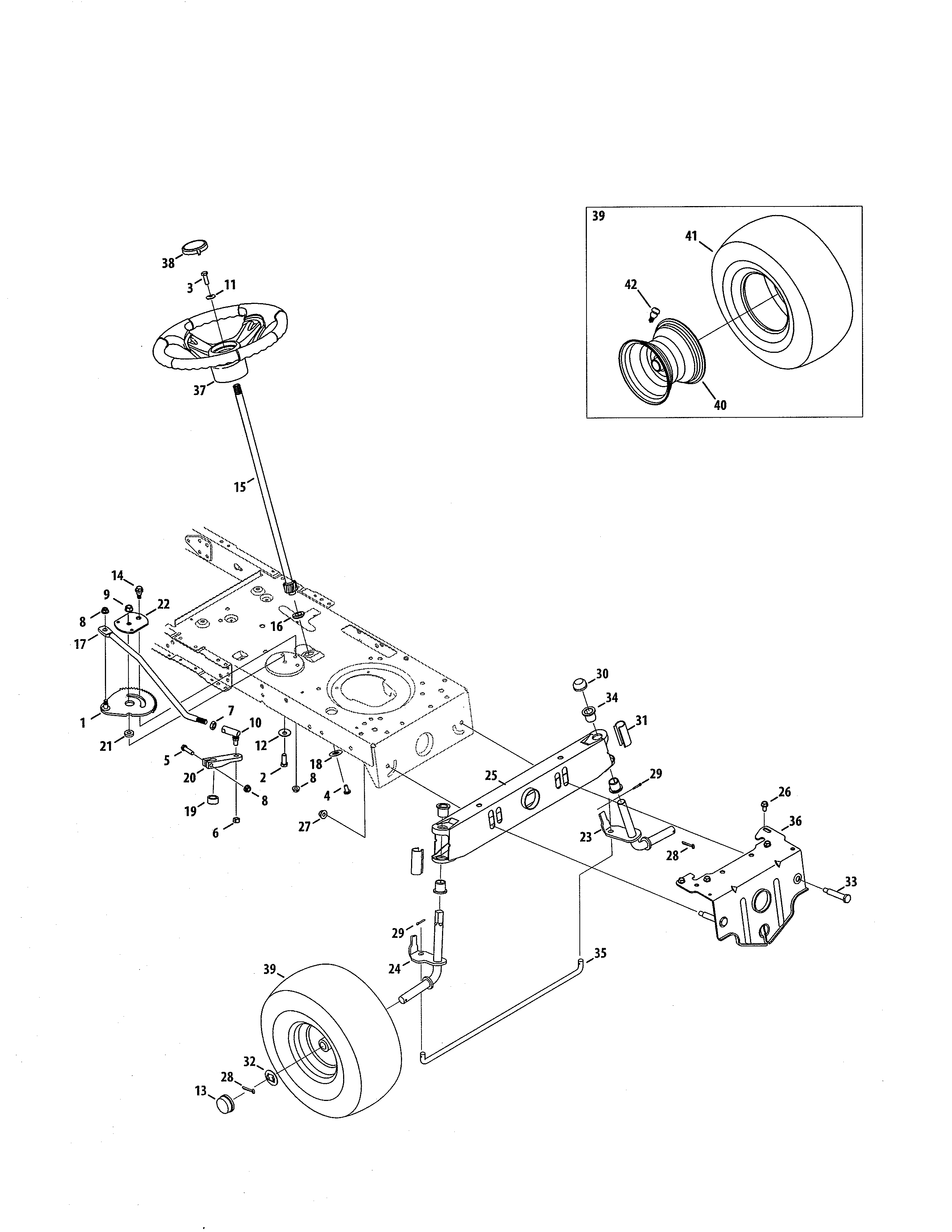 Craftsman 247203741 steering diagram