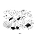 Husqvarna 917384590 engine/housing/handle diagram