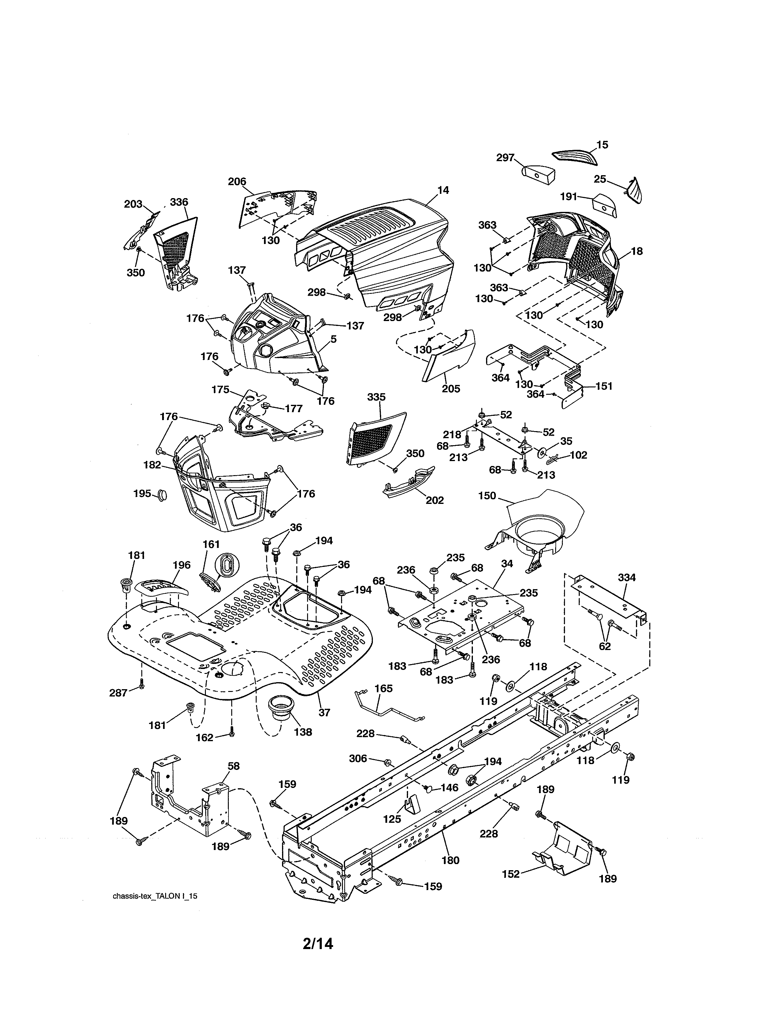 Craftsman 917203840 chassis diagram