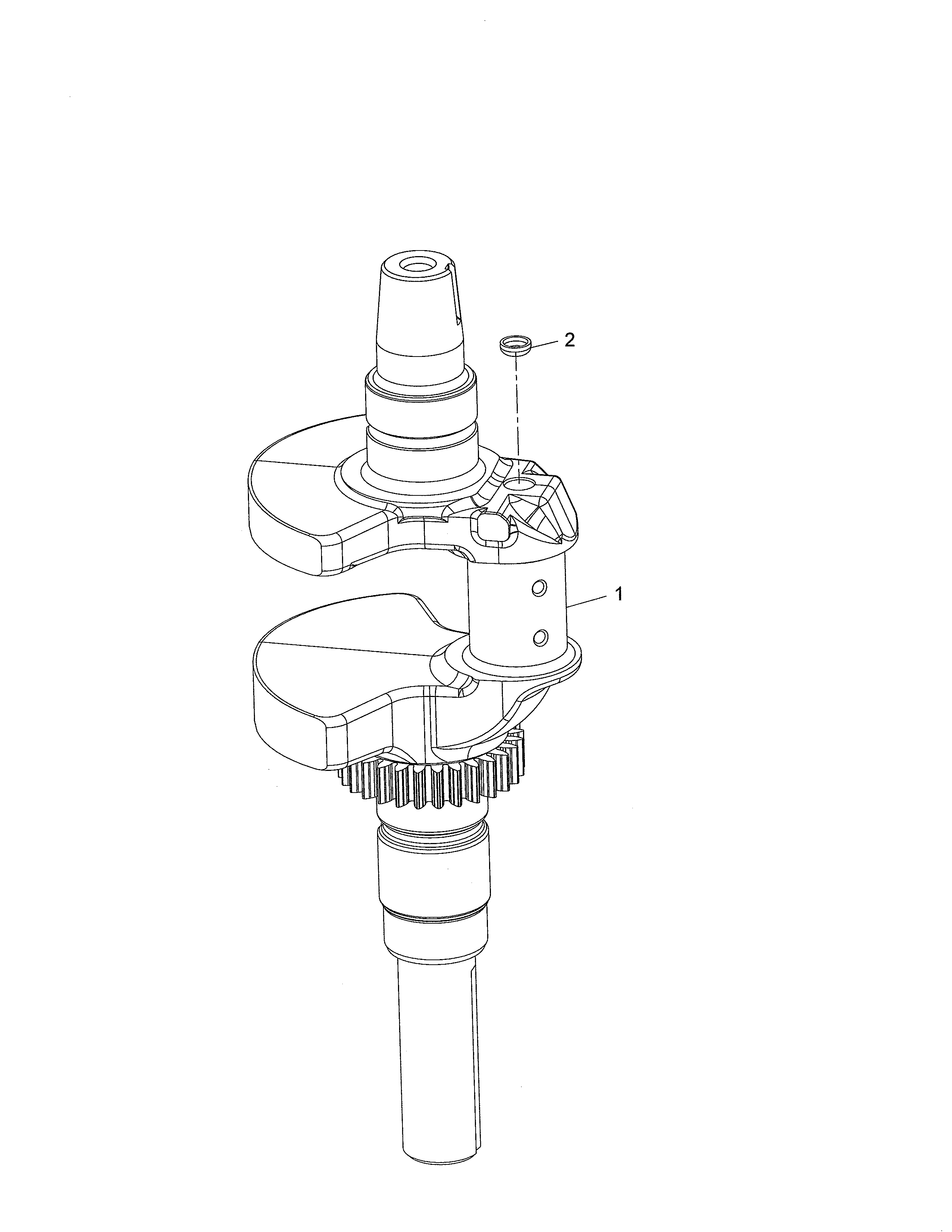 Poulan 96042019300 crnakshaft diagram