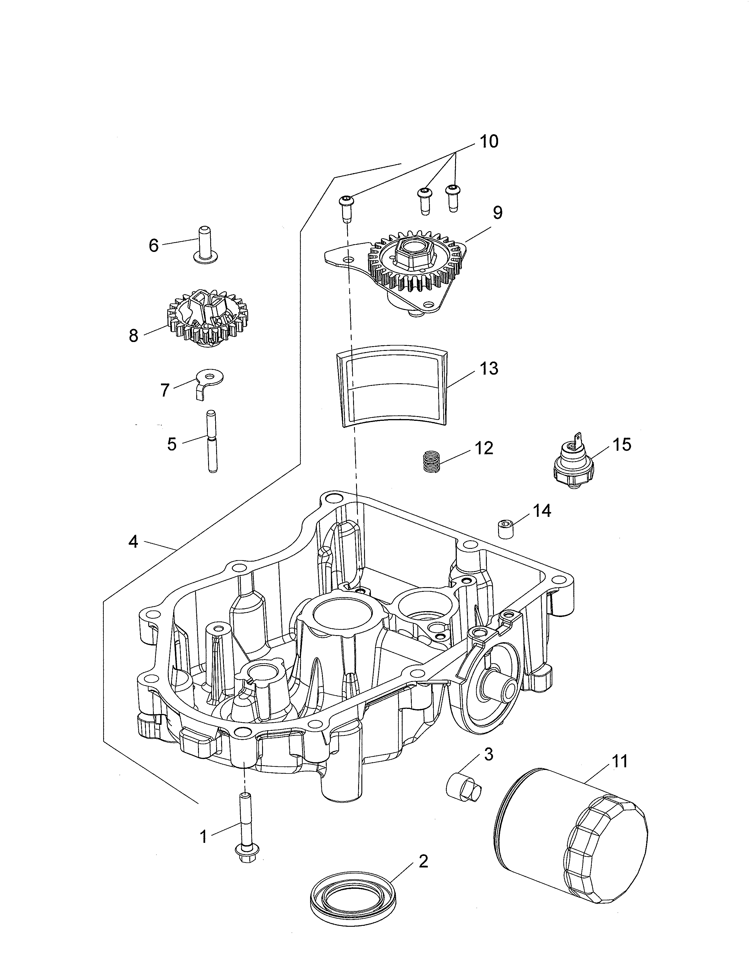 Poulan 96042019300 lubrication diagram
