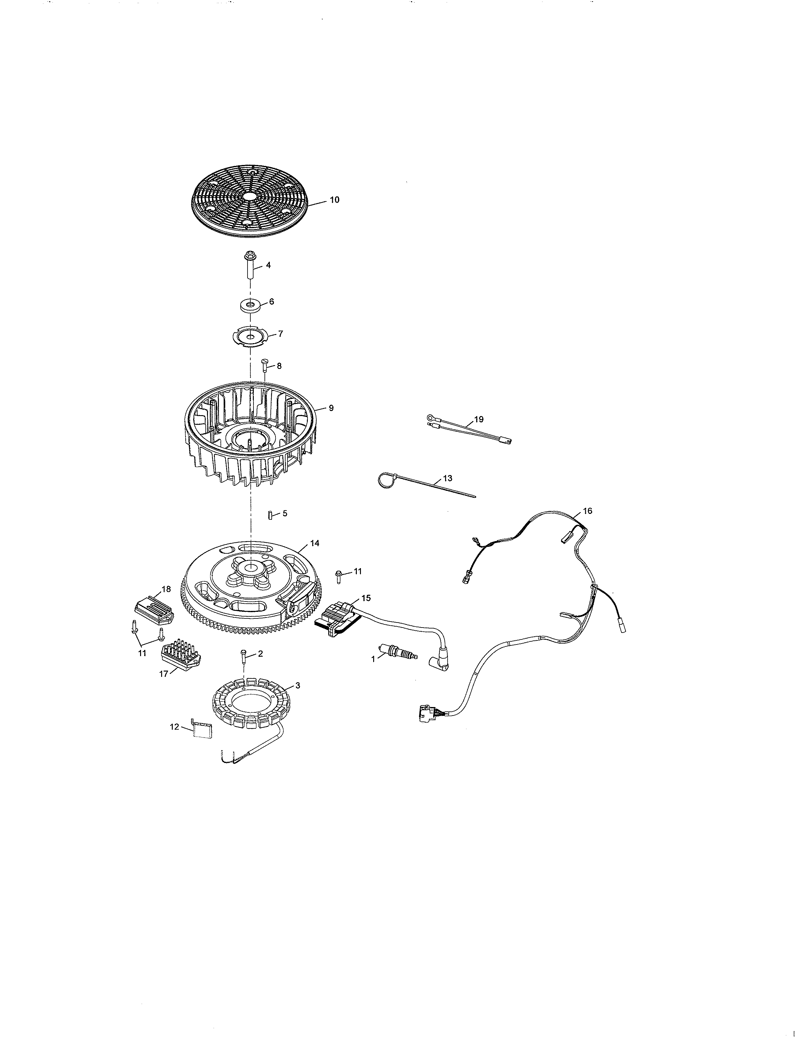 Poulan 96042019300 ignition diagram