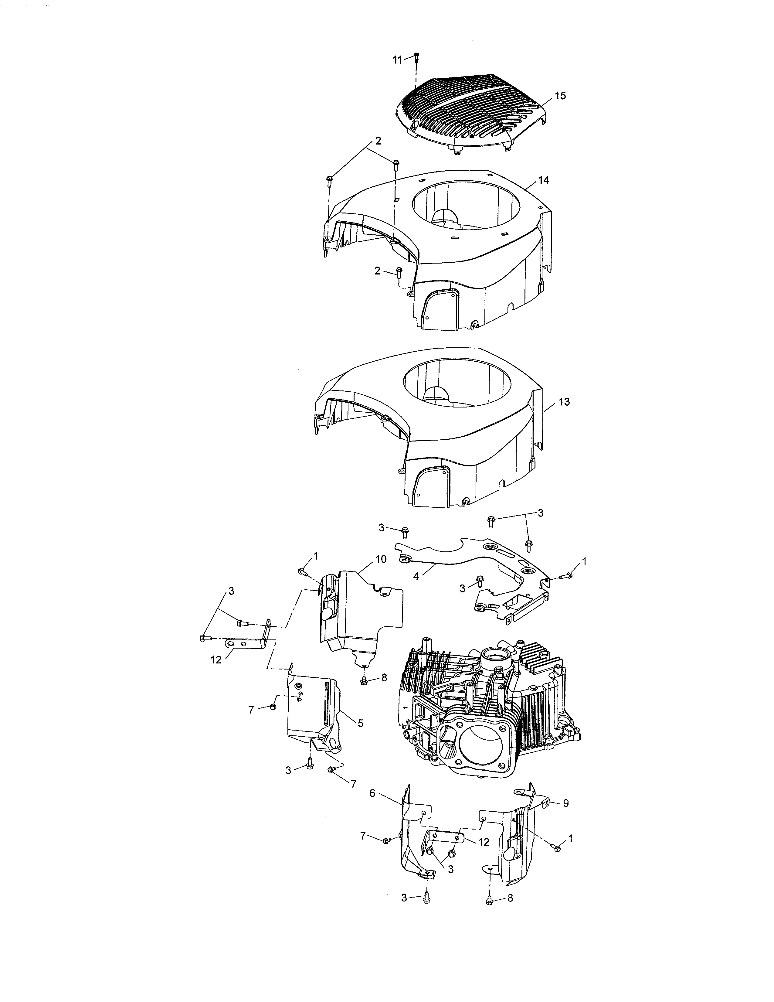 Poulan 96042019300 blower housing diagram