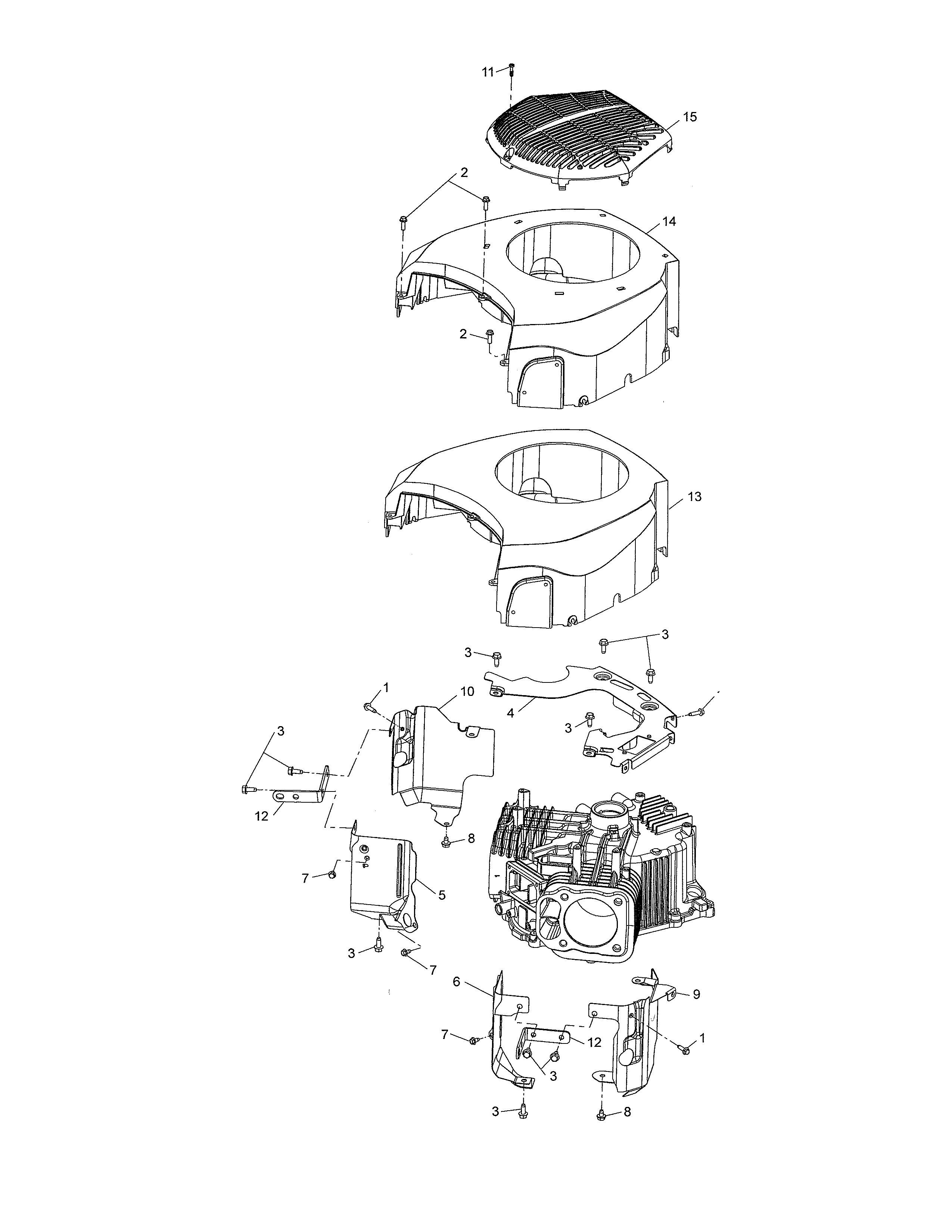 Craftsman 917986441 blower housing diagram