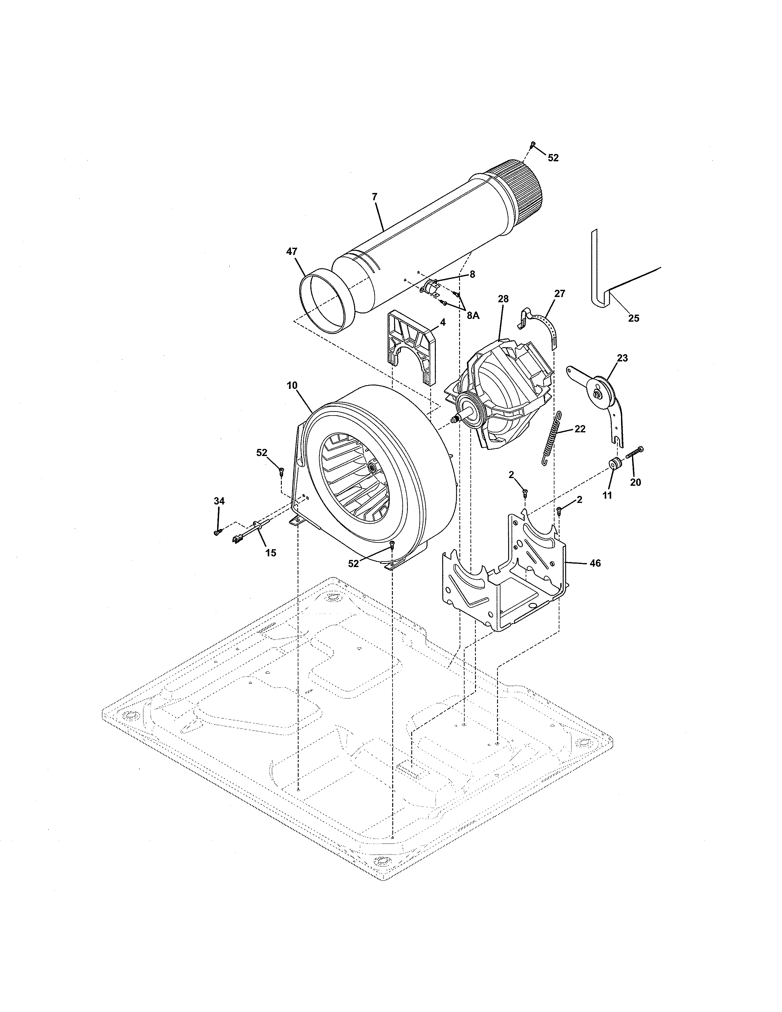 Kenmore Elite 41791100003 motor diagram