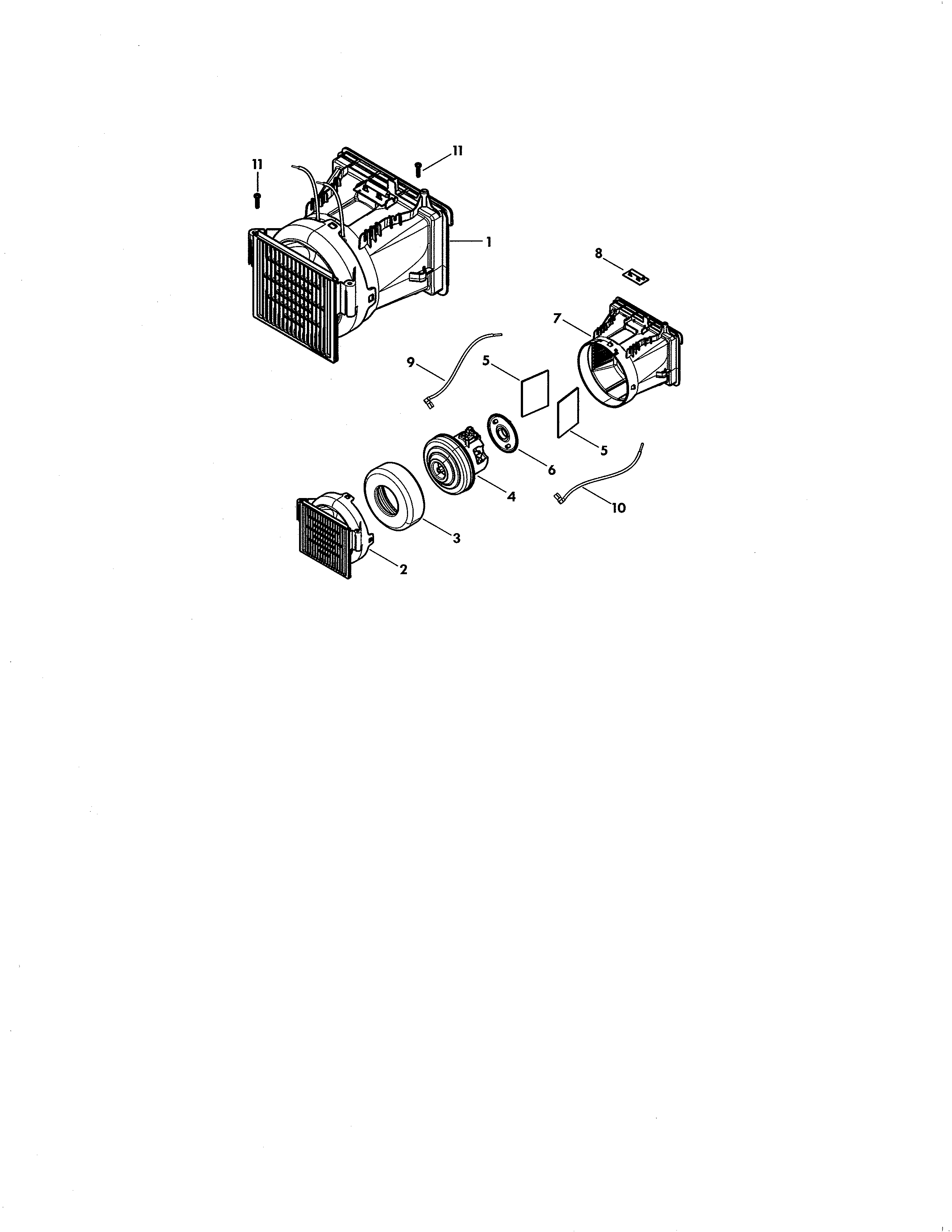 Kenmore Elite 11621814410 canister motor diagram