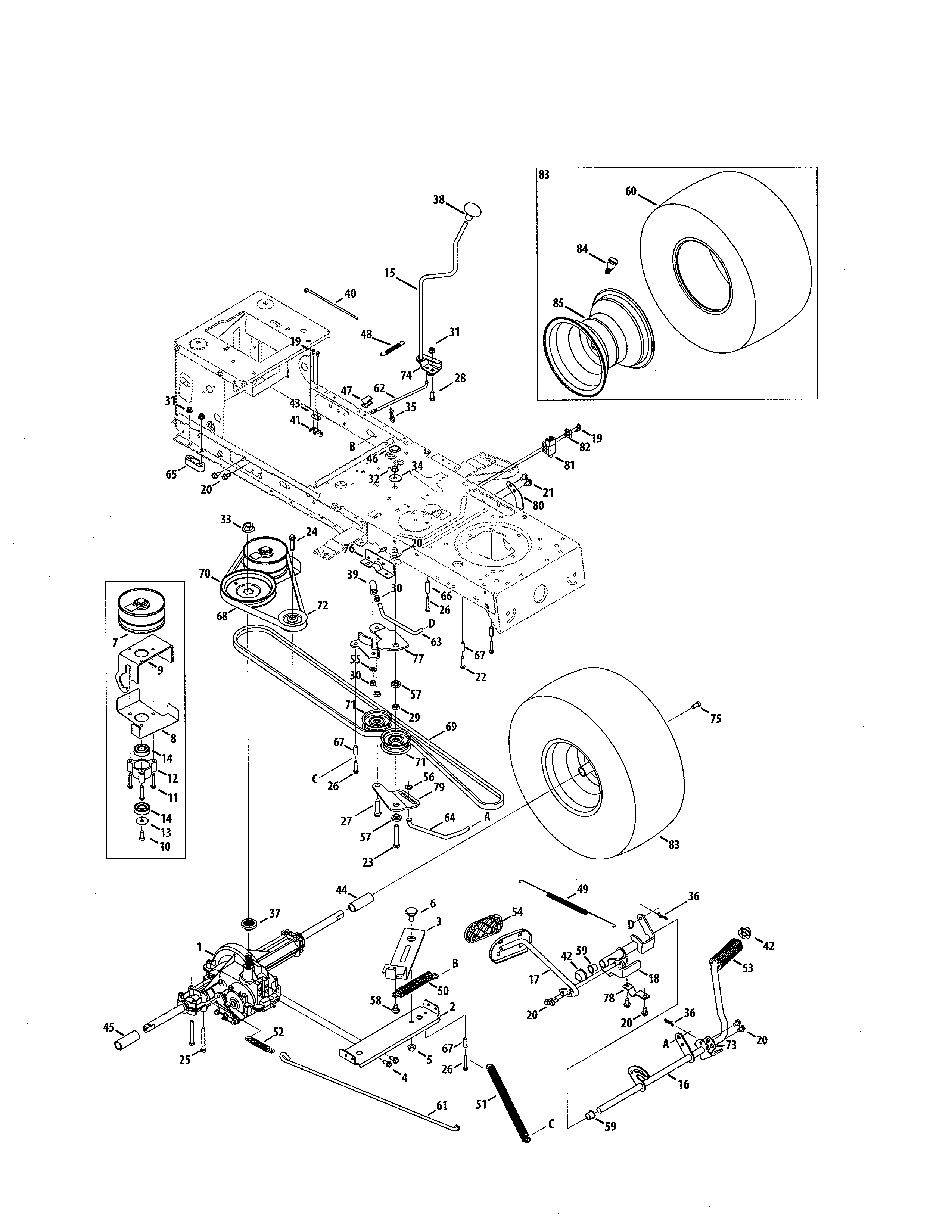 Craftsman 247203771 drive diagram