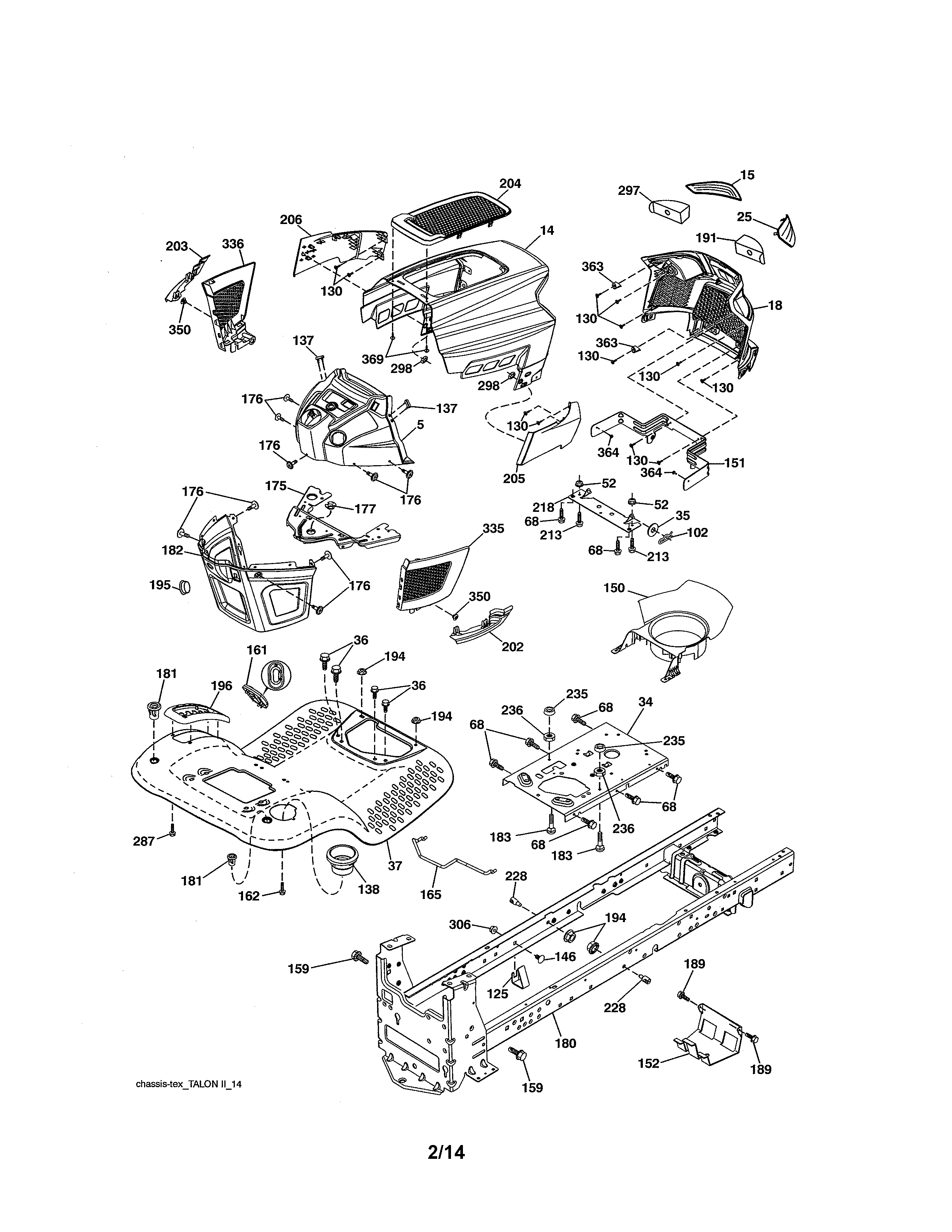 Craftsman 917203860 chassis diagram