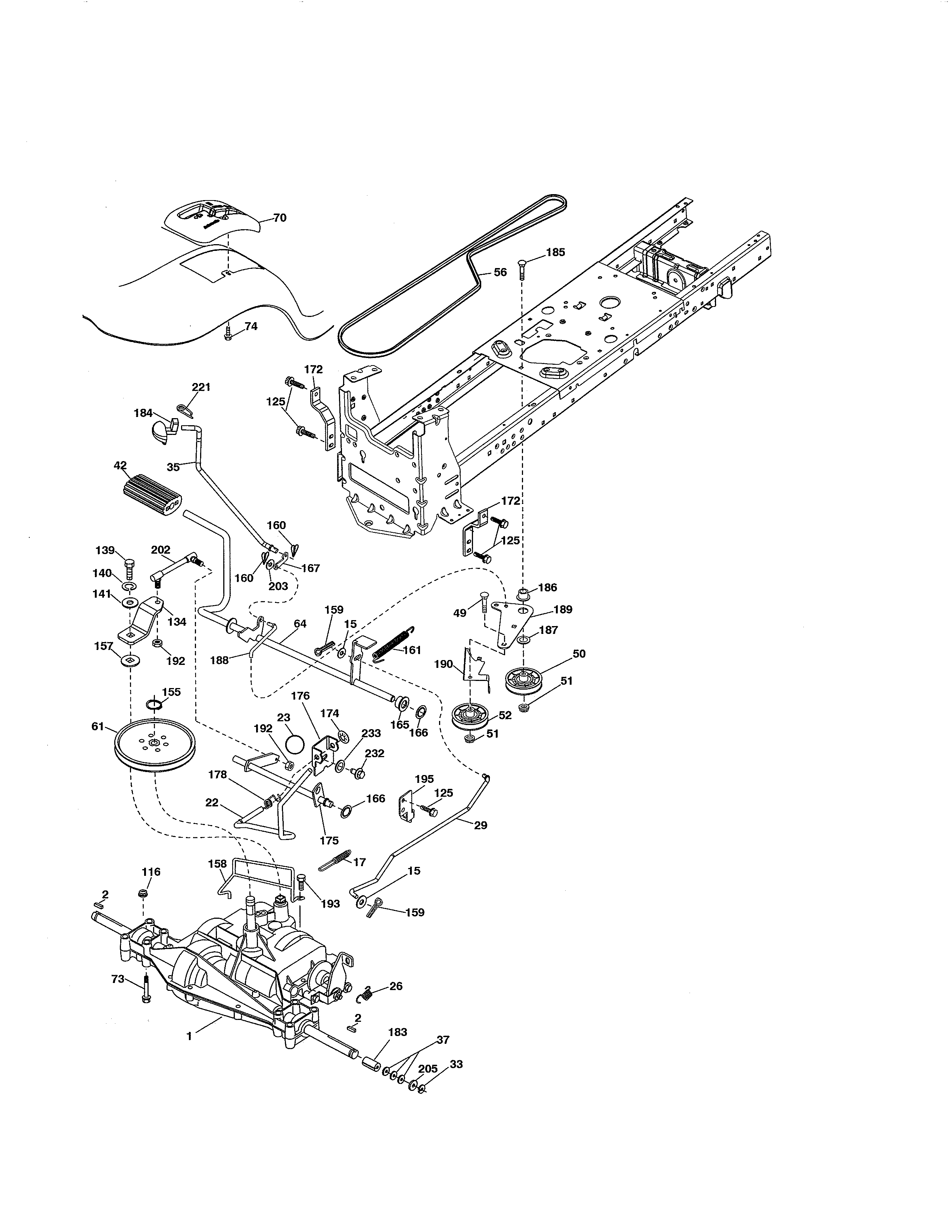 Craftsman 917203860 ground drive diagram