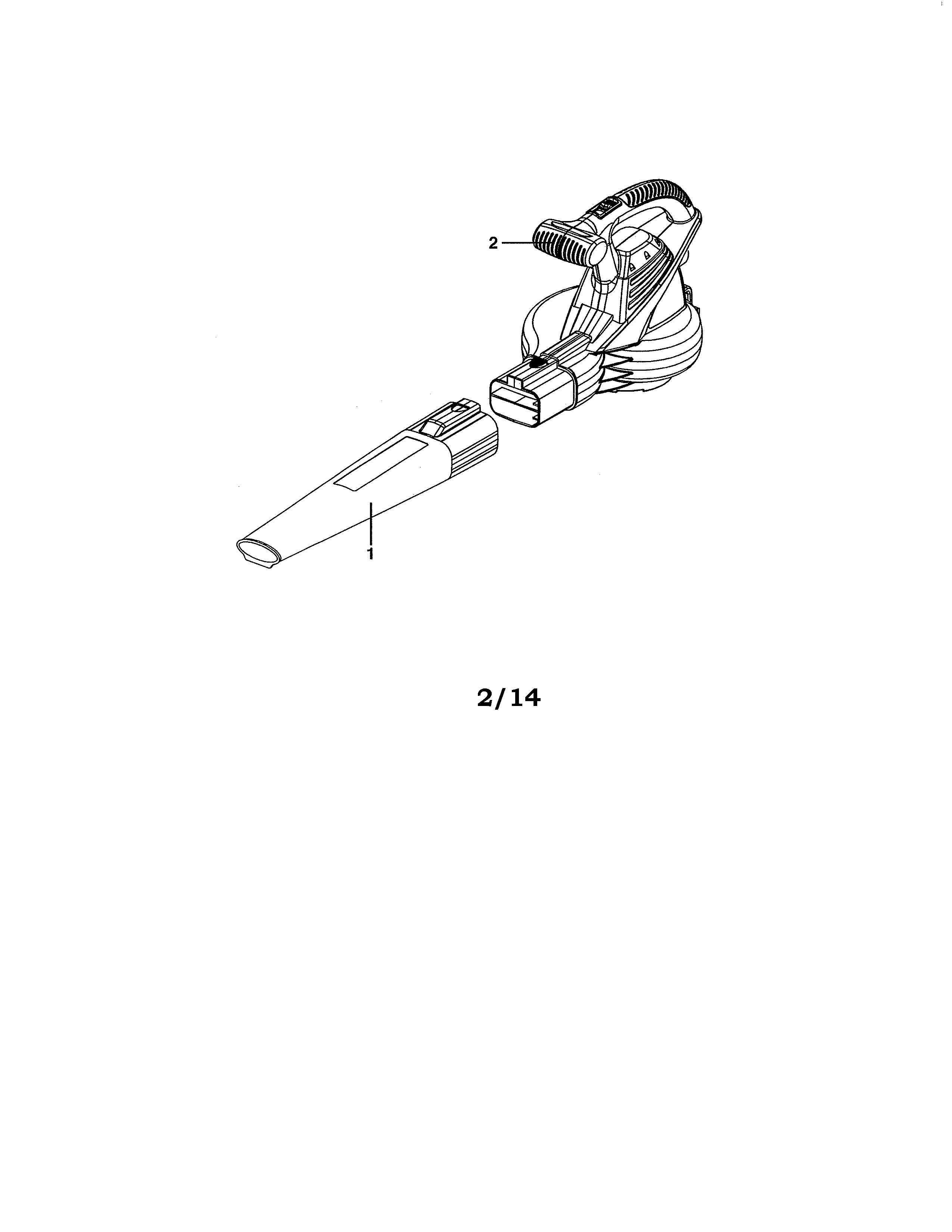 Craftsman 13899051 9 amp electric blower diagram