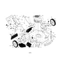 Craftsman 917375451 engine/housing/handle diagram