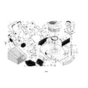Craftsman 917375922 engine/housing/handle diagram