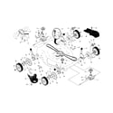 Craftsman 917375922 drive control/gear case/wheels diagram