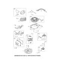 Craftsman 917375922 muffler/flywheel/starter motor diagram