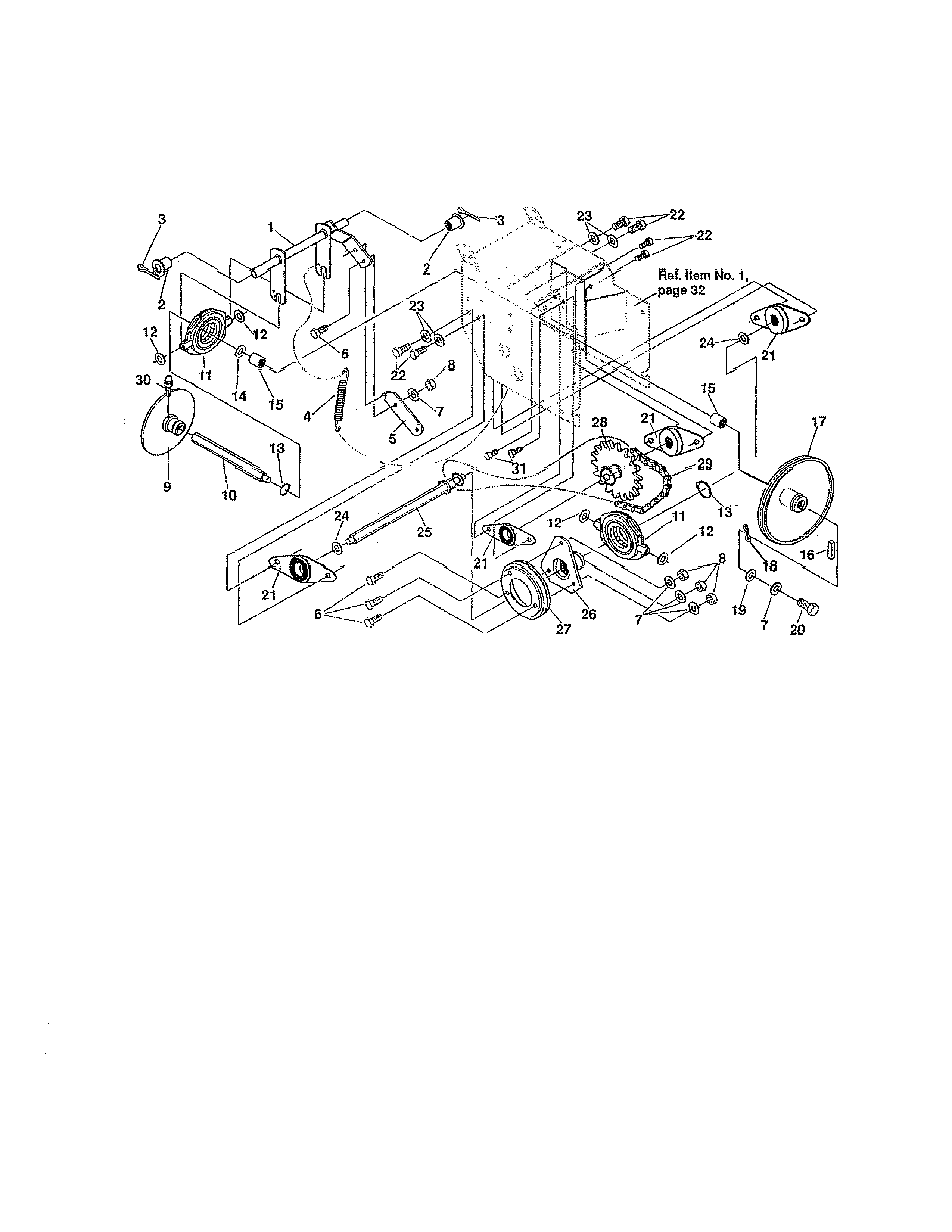 Craftsman 536885921 drive components diagram