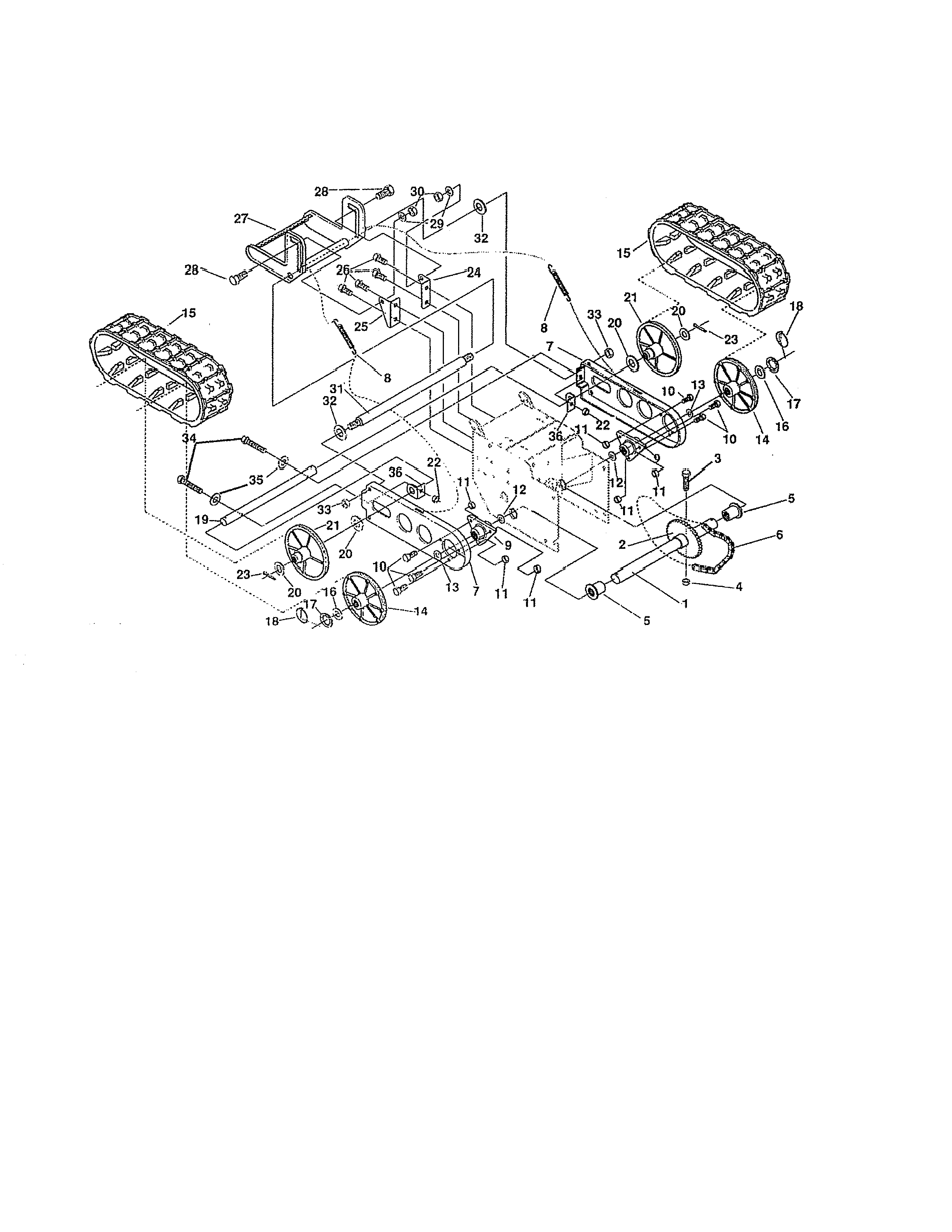 Craftsman 536885921 track diagram