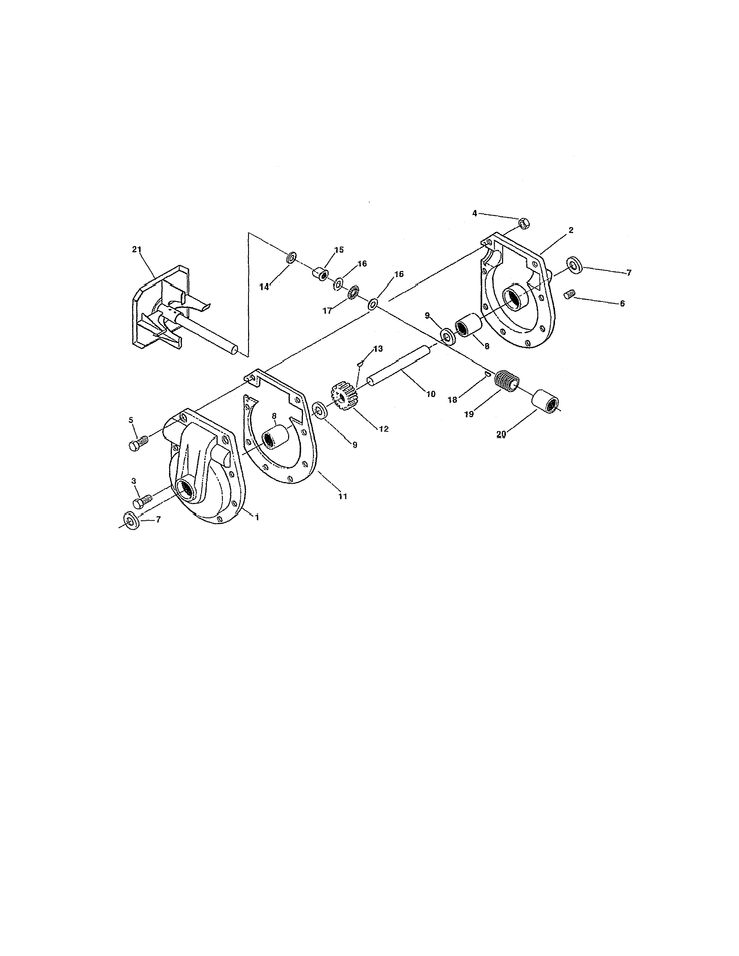 Craftsman 536885921 gear box diagram