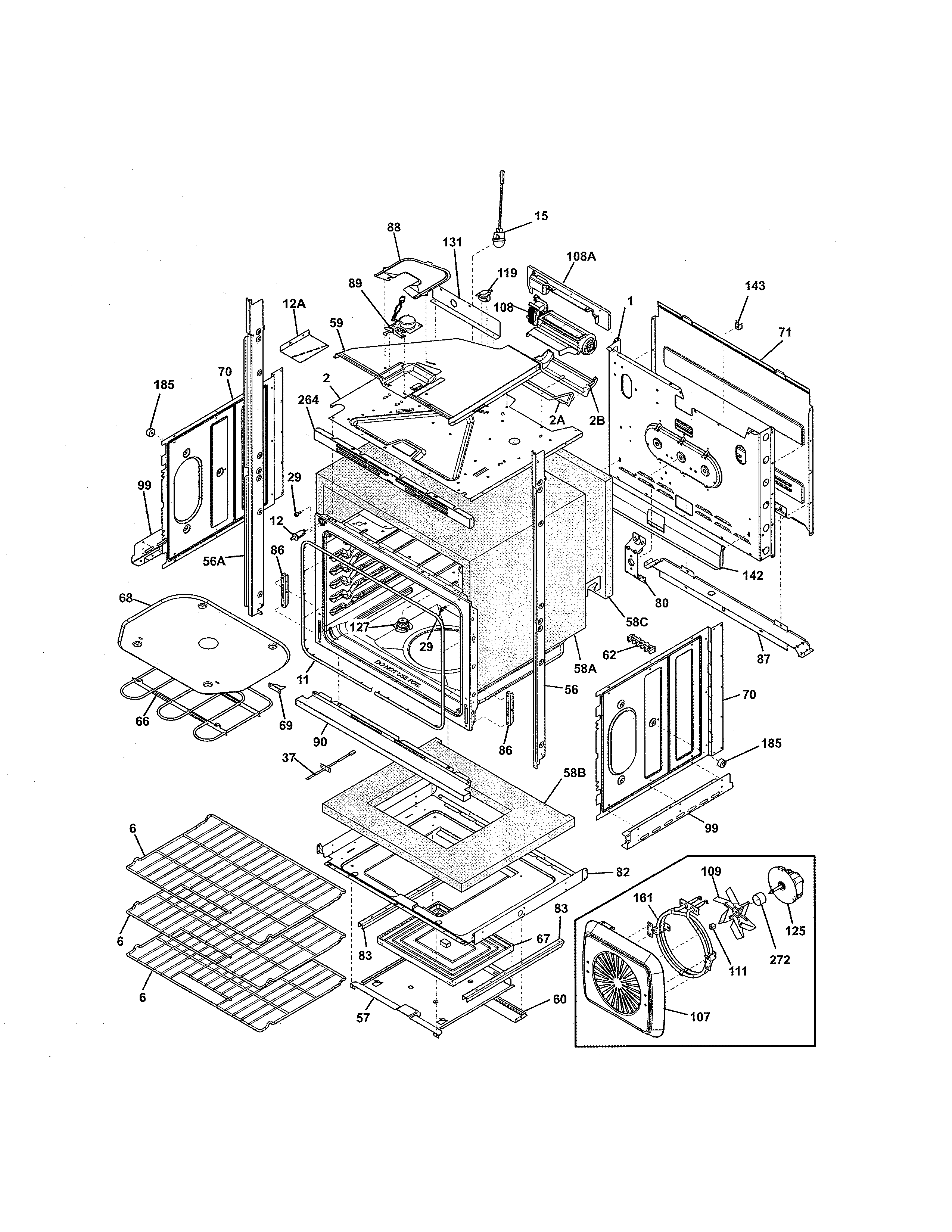 Kenmore 79049532311 lower oven diagram