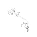 Troybilt 41CDT10G966 driveshaft/handle/shield diagram