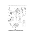 Craftsman 917370923 cylinder/crankshaft/crankcase diagram