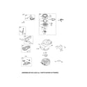 Craftsman 917370923 starter-rewind/flywheel/muffler diagram