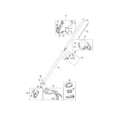 MTD 41ADZ43C799 drive shaft/shield/cutting head diagram