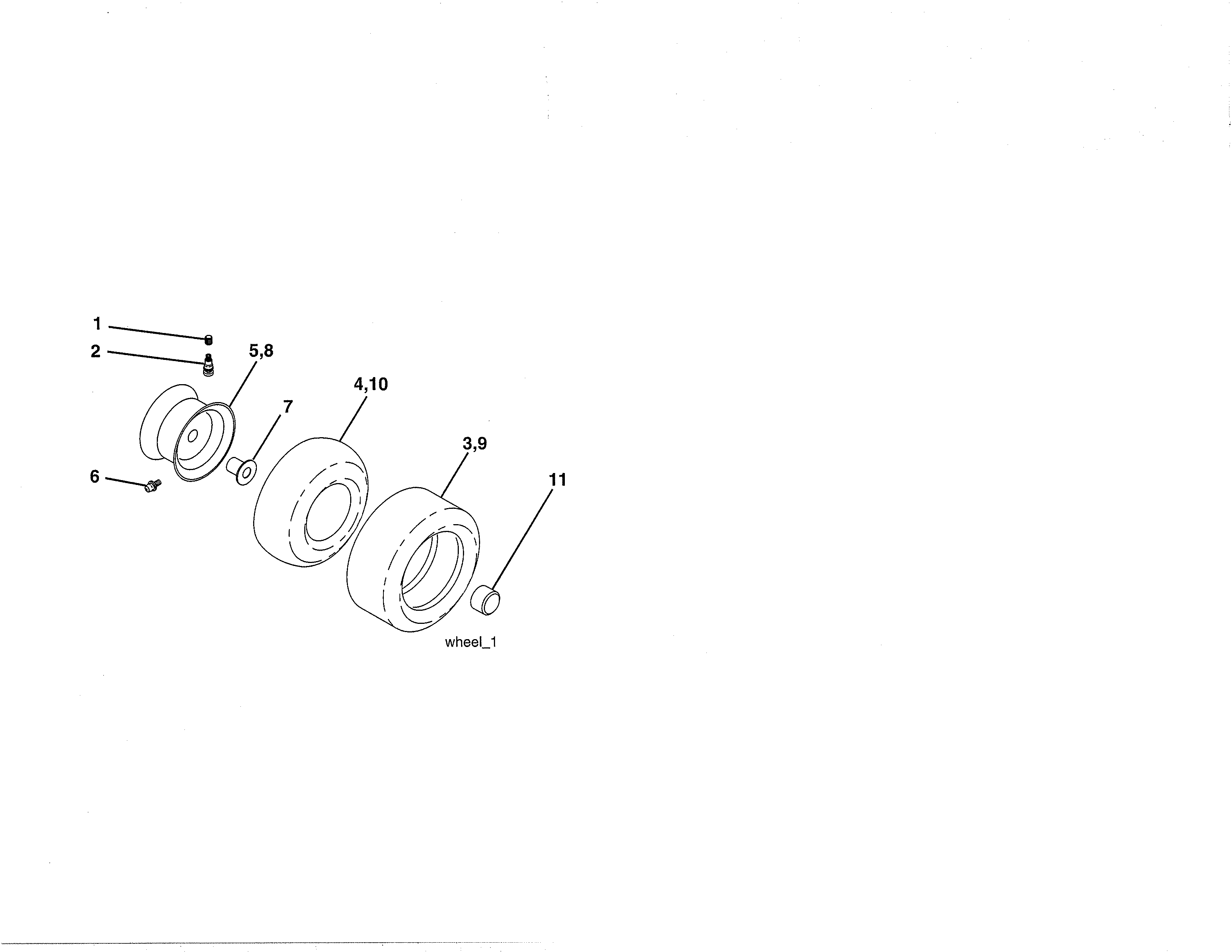 Craftsman 917992950 wheels & tires diagram
