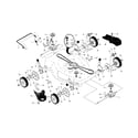 Craftsman 917370880 drive control/gear case/wheels diagram