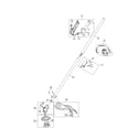 MTD 41BDZ47C799 drive shaft/shield/handle diagram