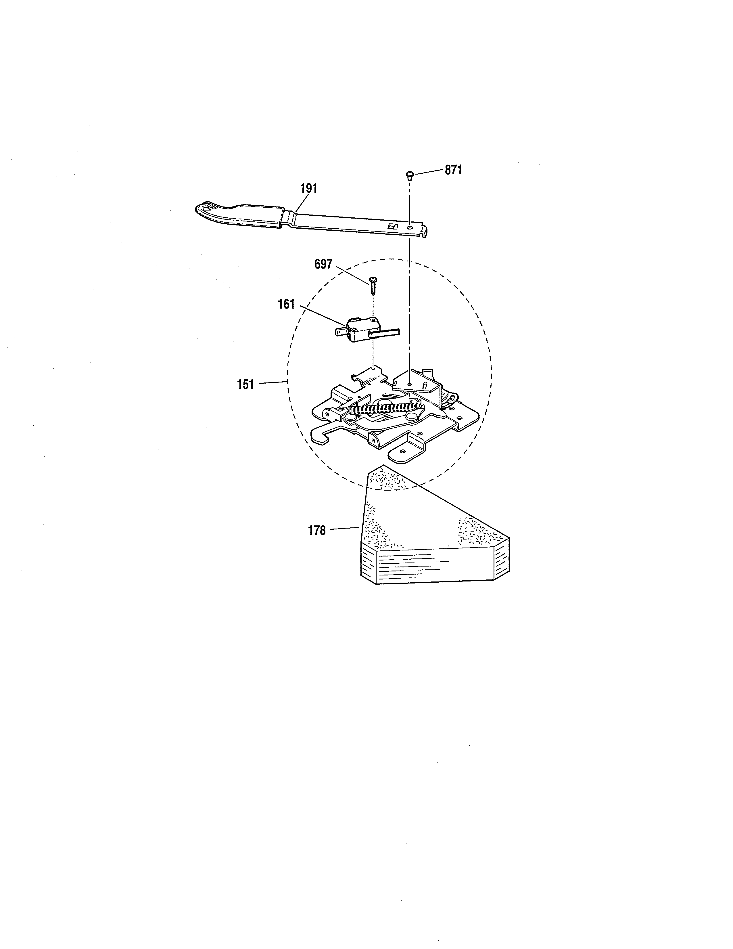 Kenmore 91194492993 door lock diagram