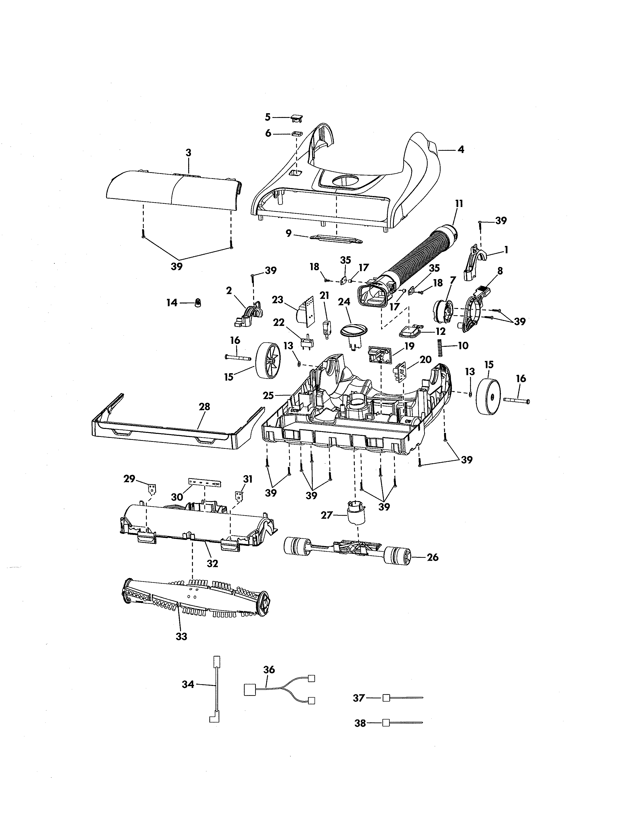 Kenmore Elite 11631150313 nozzle diagram
