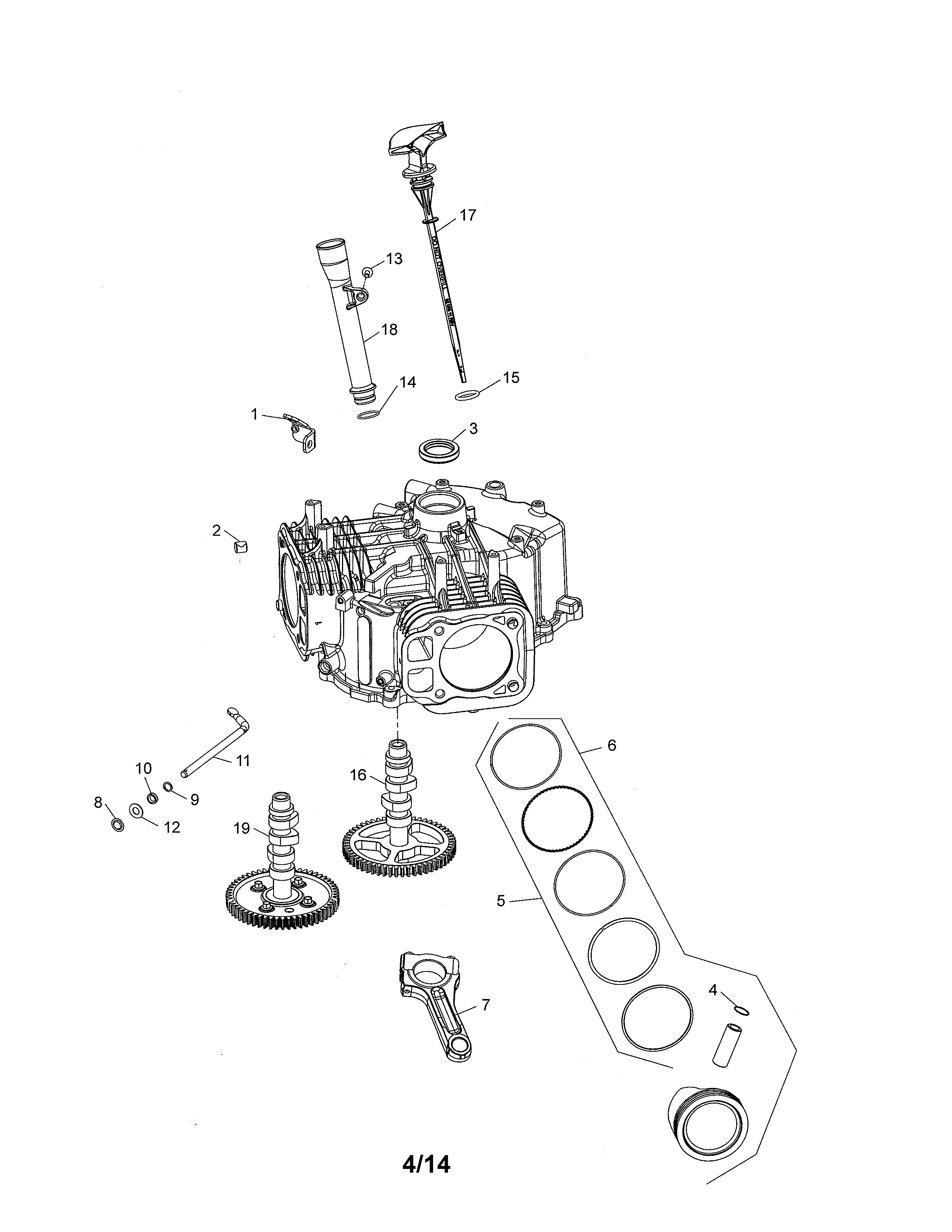 Craftsman 917253715 crankcase diagram