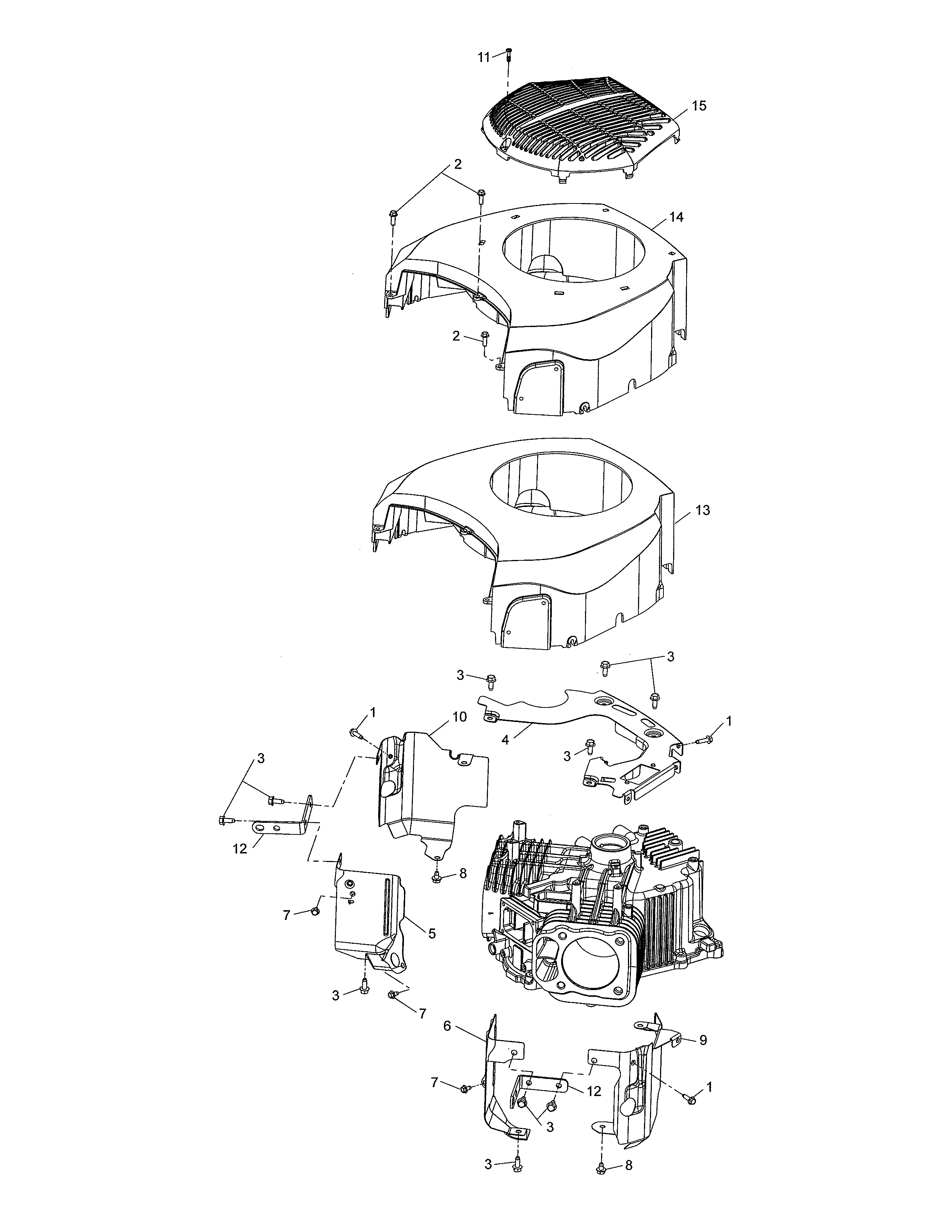 Craftsman 917253715 blower housing diagram