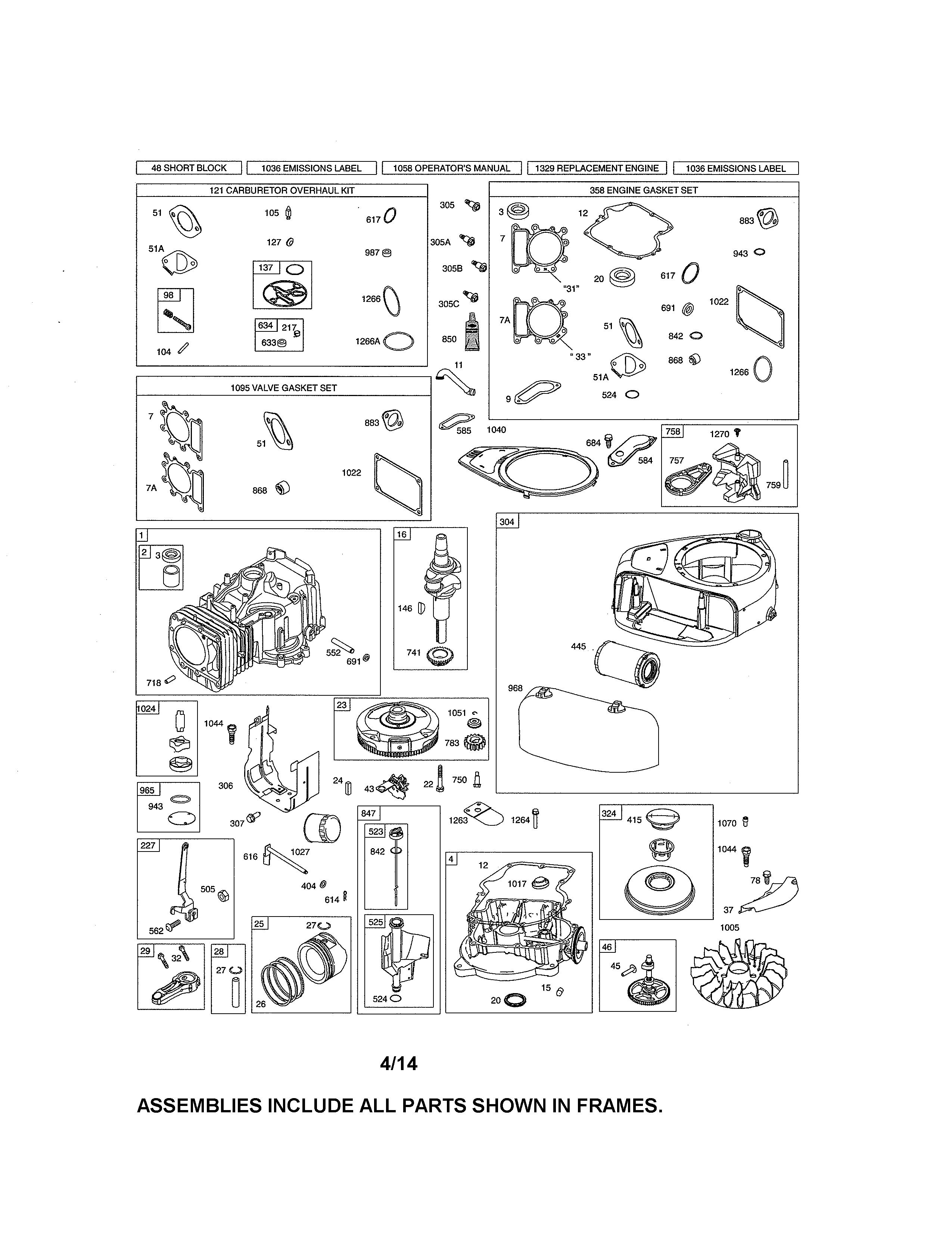 Craftsman 917986340 cylinder/crankshaft/blower housing diagram