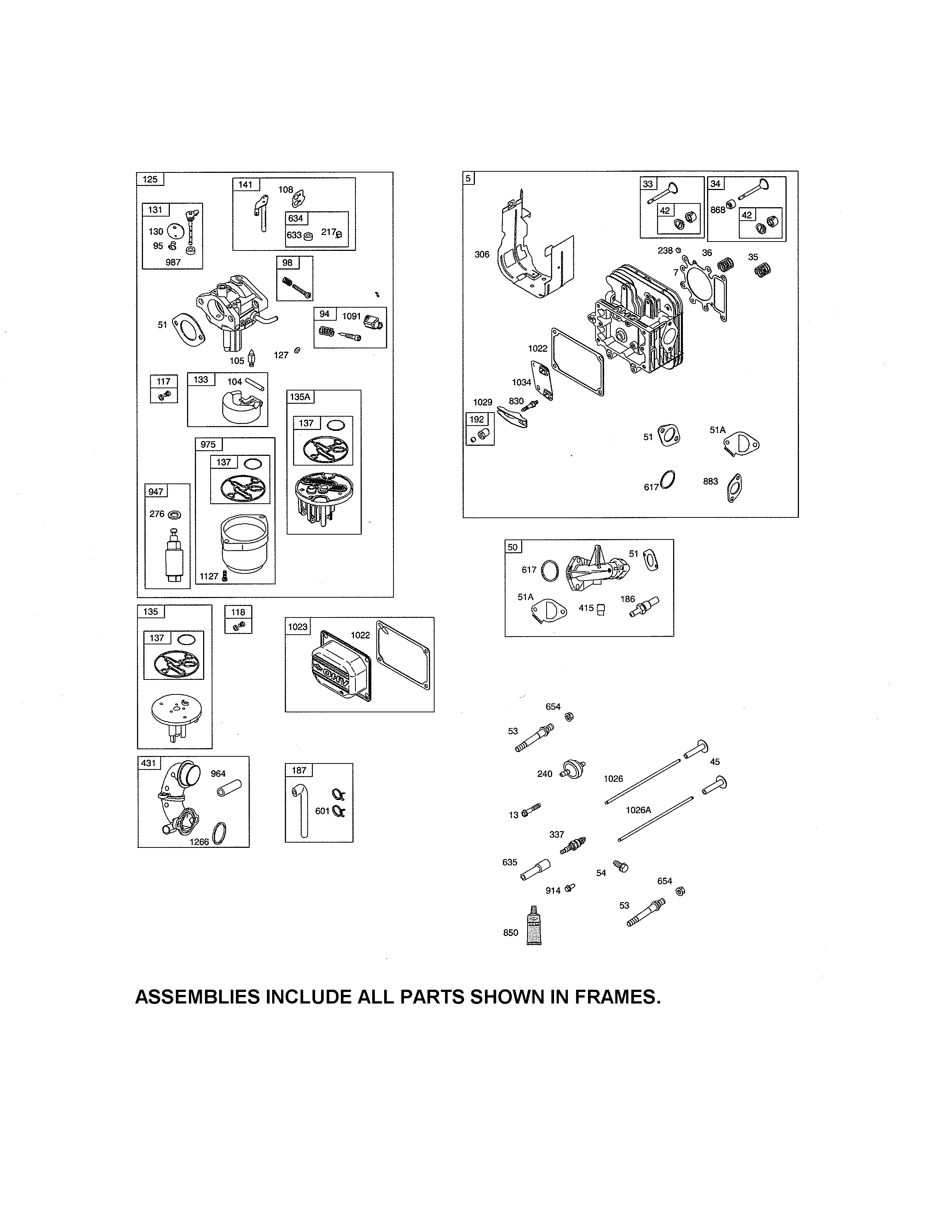 Craftsman 917986340 carburetor/head-cylinder diagram