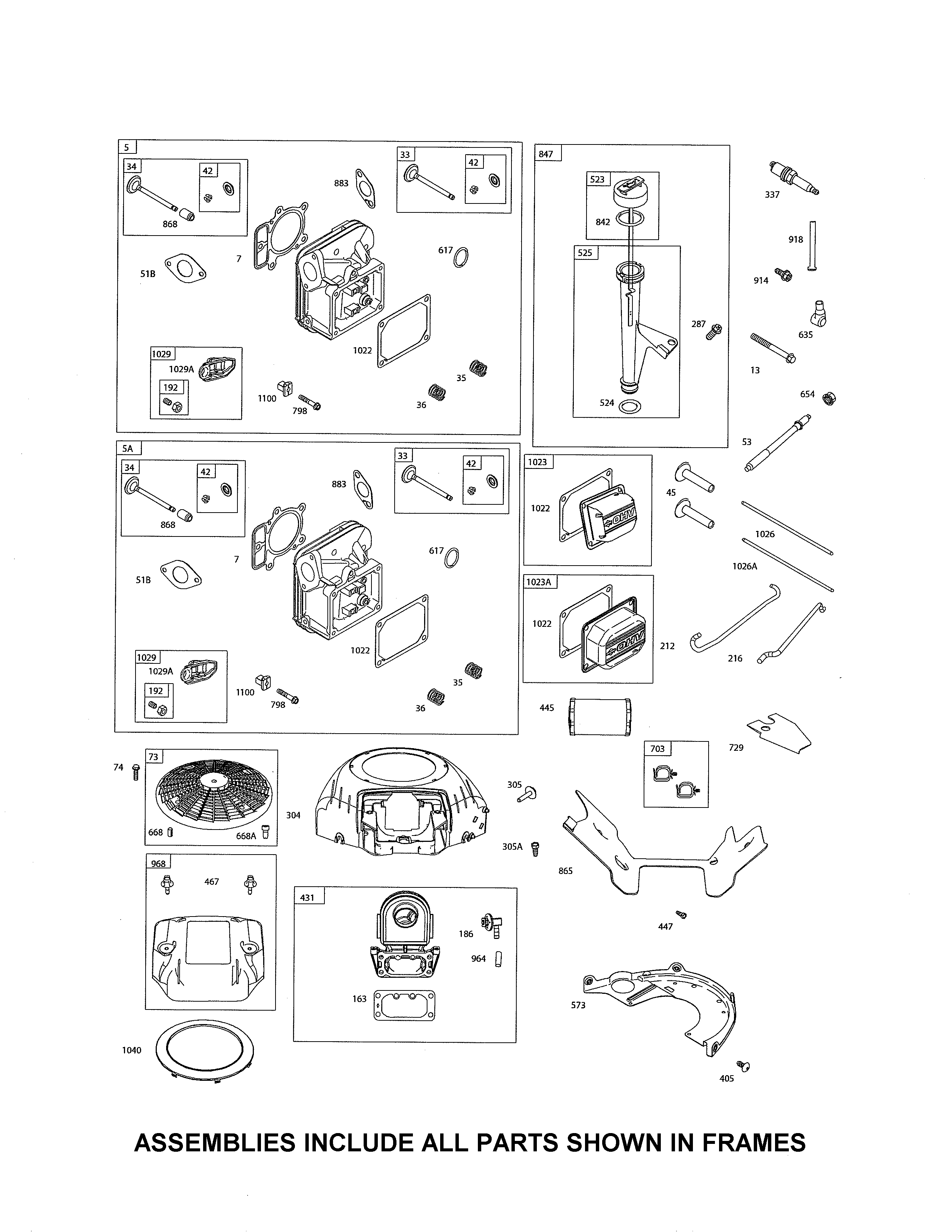 Craftsman 917986471 head-cylinder/dipstick/tube diagram